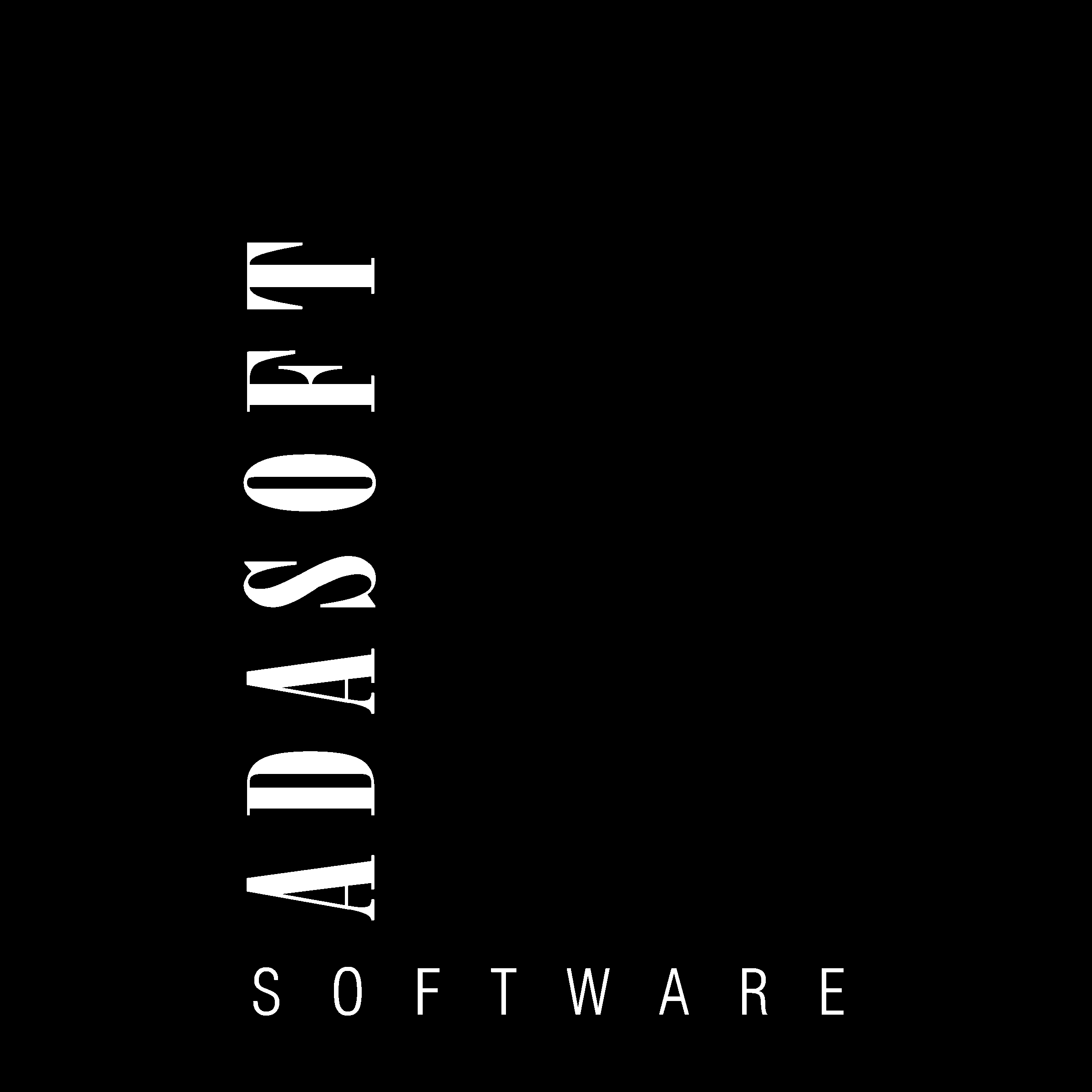 Adasoft Logo black and white