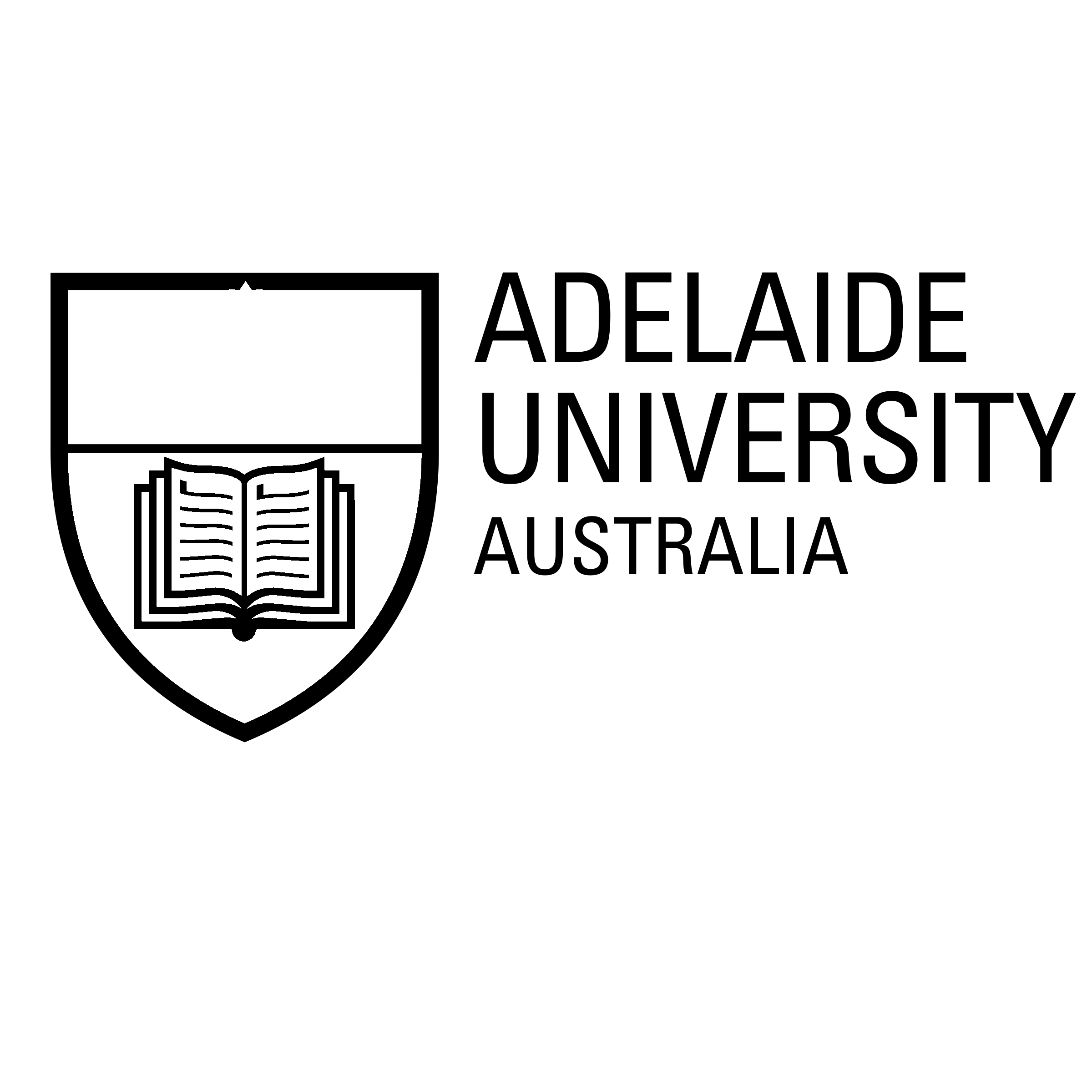 Adelaide University 02 Logo black and white
