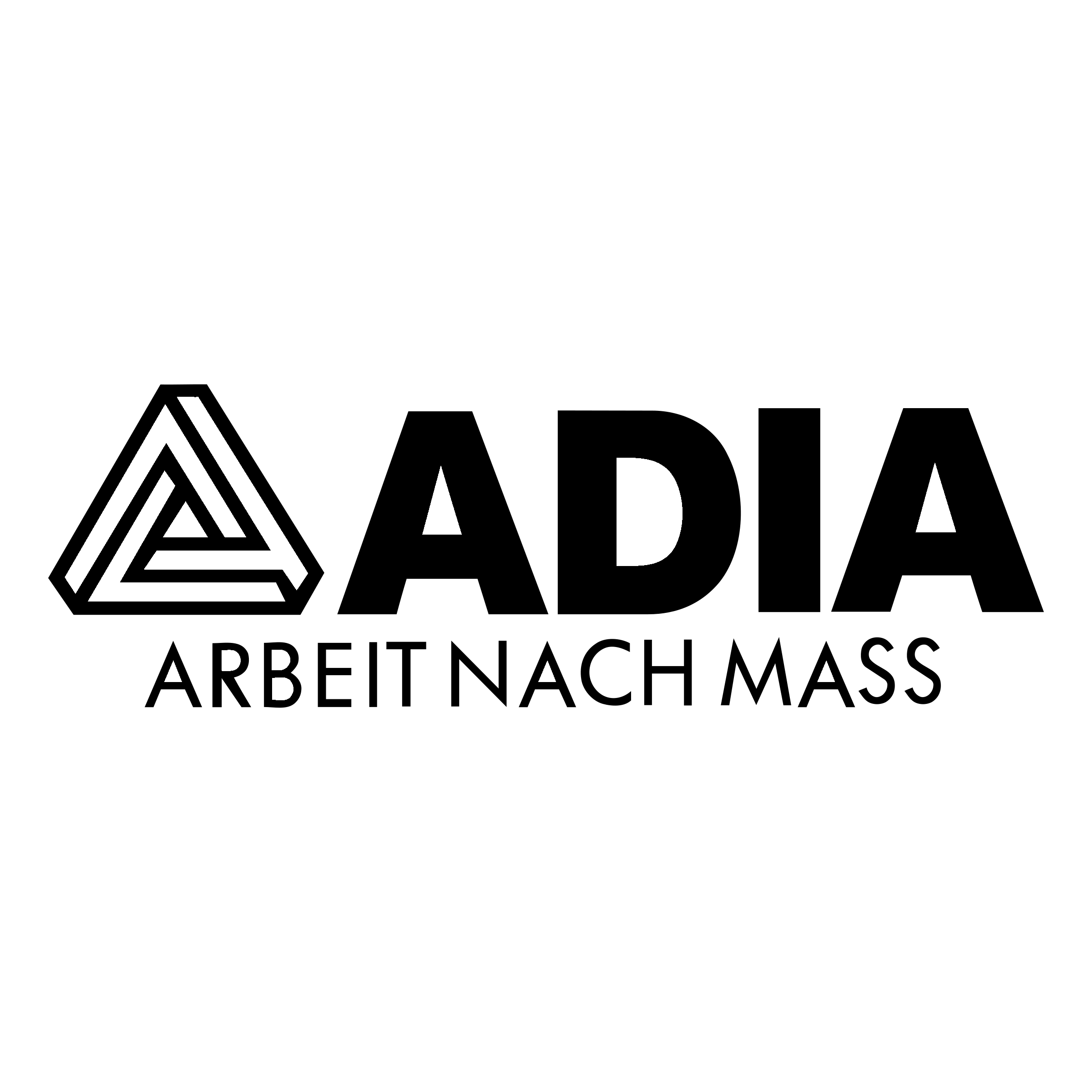 Adia Logo black and white