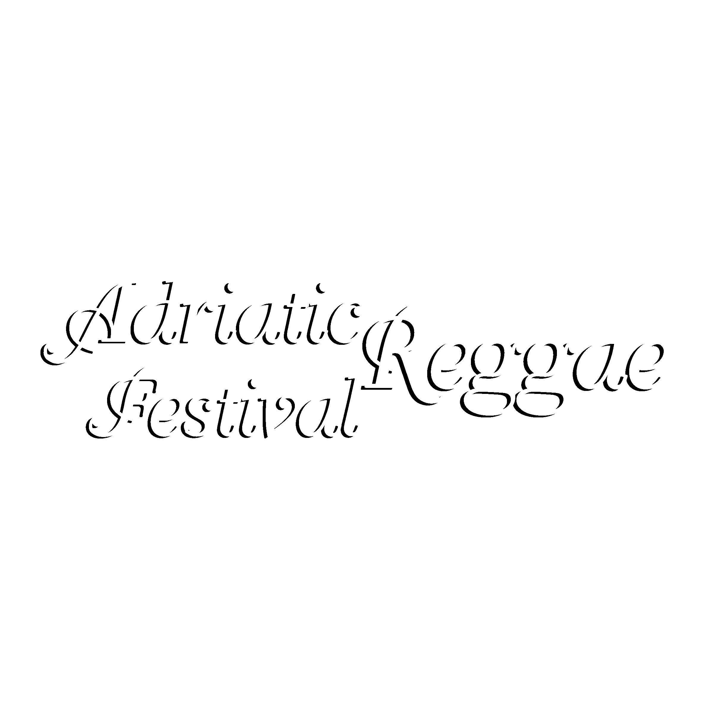 Adriatic Festival Reggae 01 Logo black and white