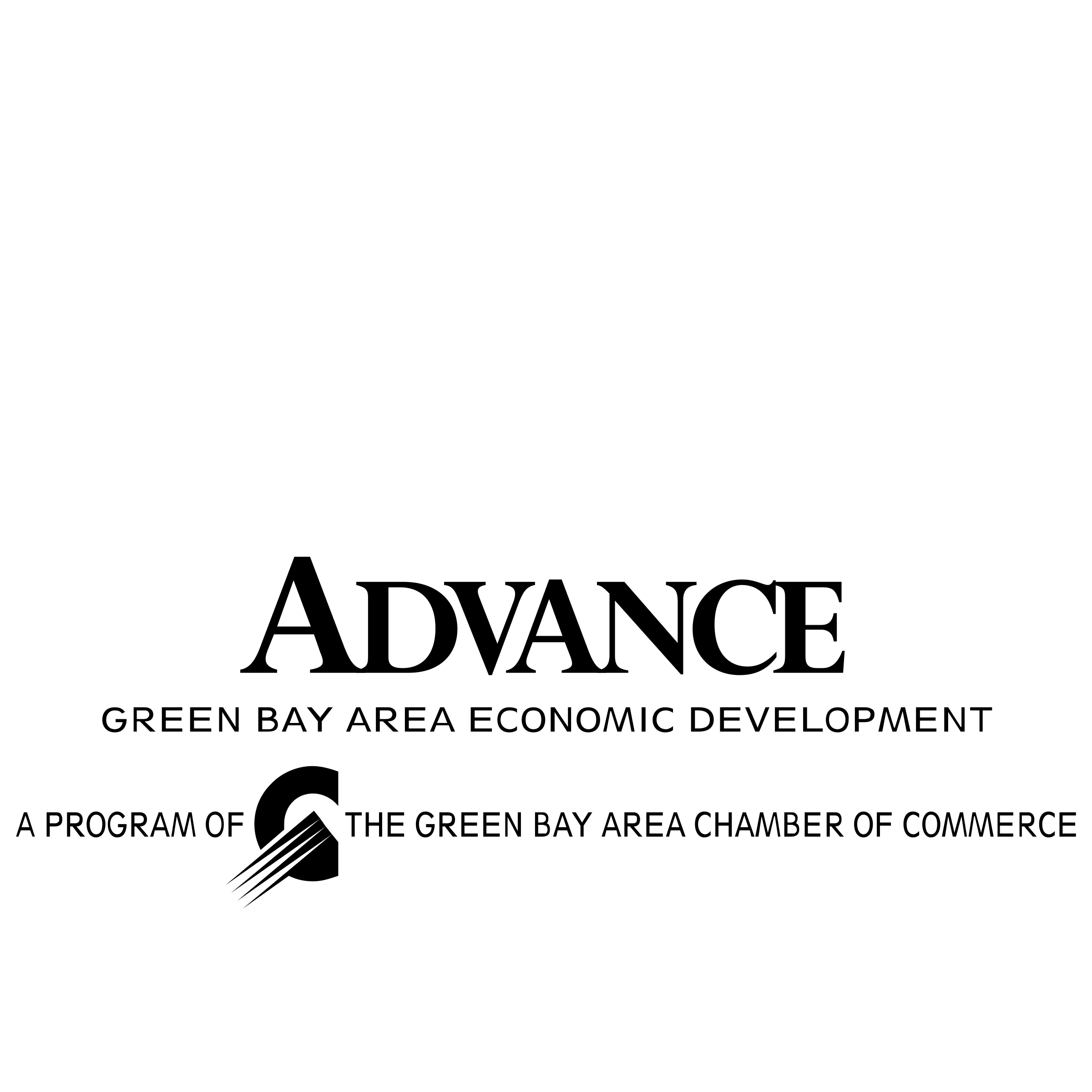 Advance Logo black and white