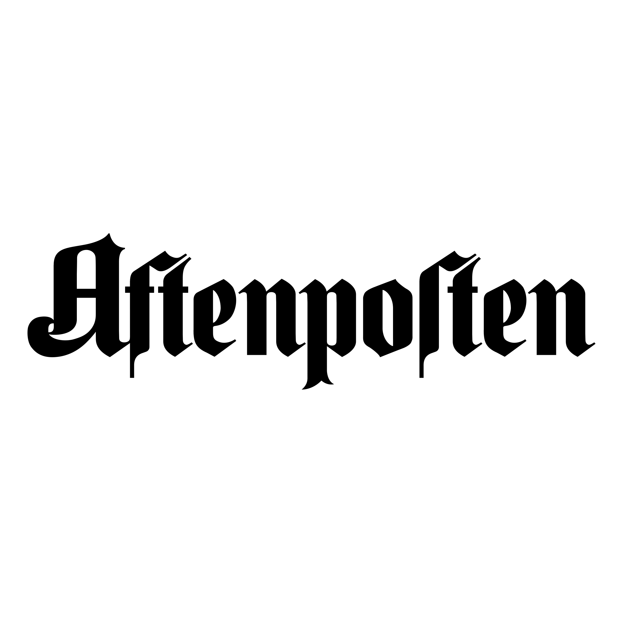 Aftenposten Logo black and white