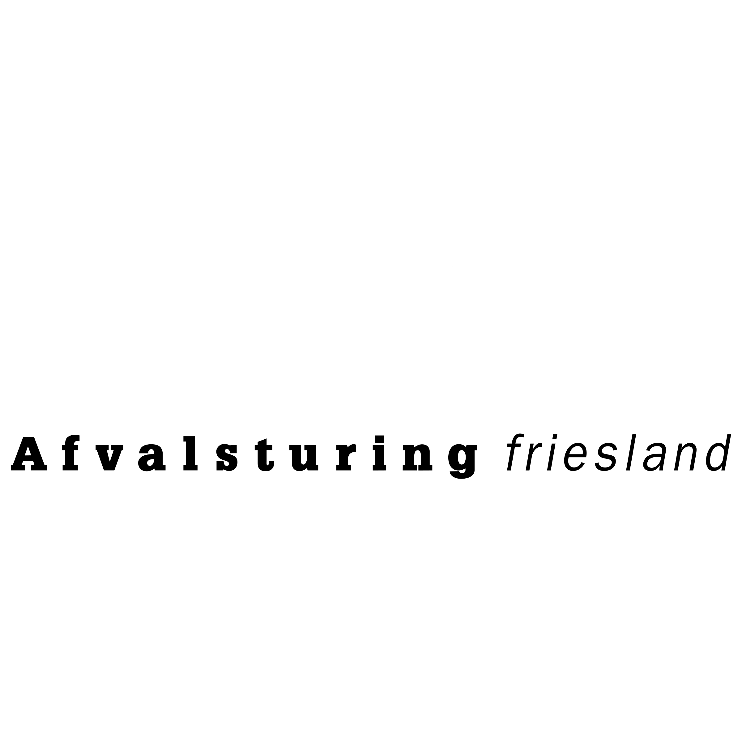 Afvalsturing Friesland 01 Logo black and white