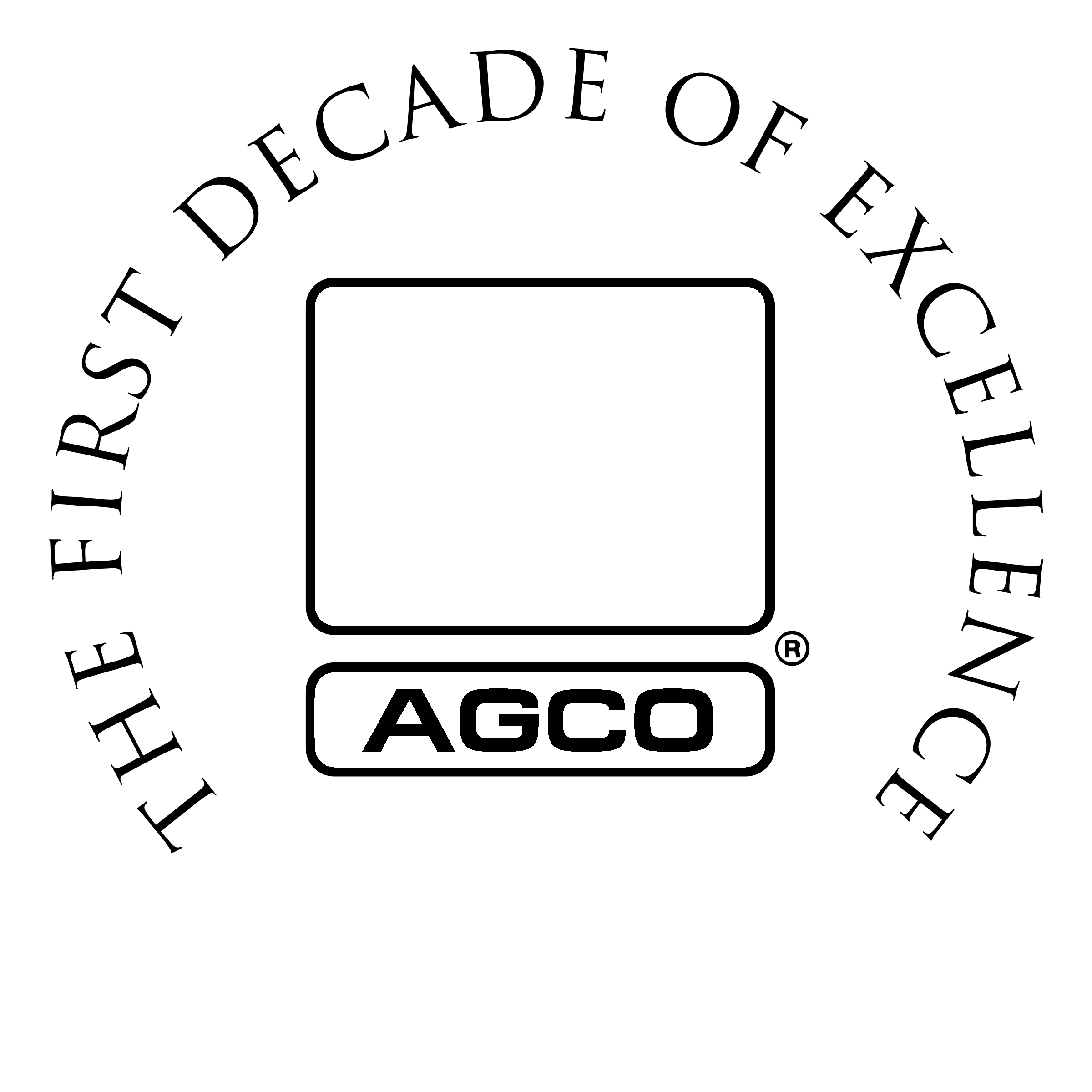 AGCO Logo black and white