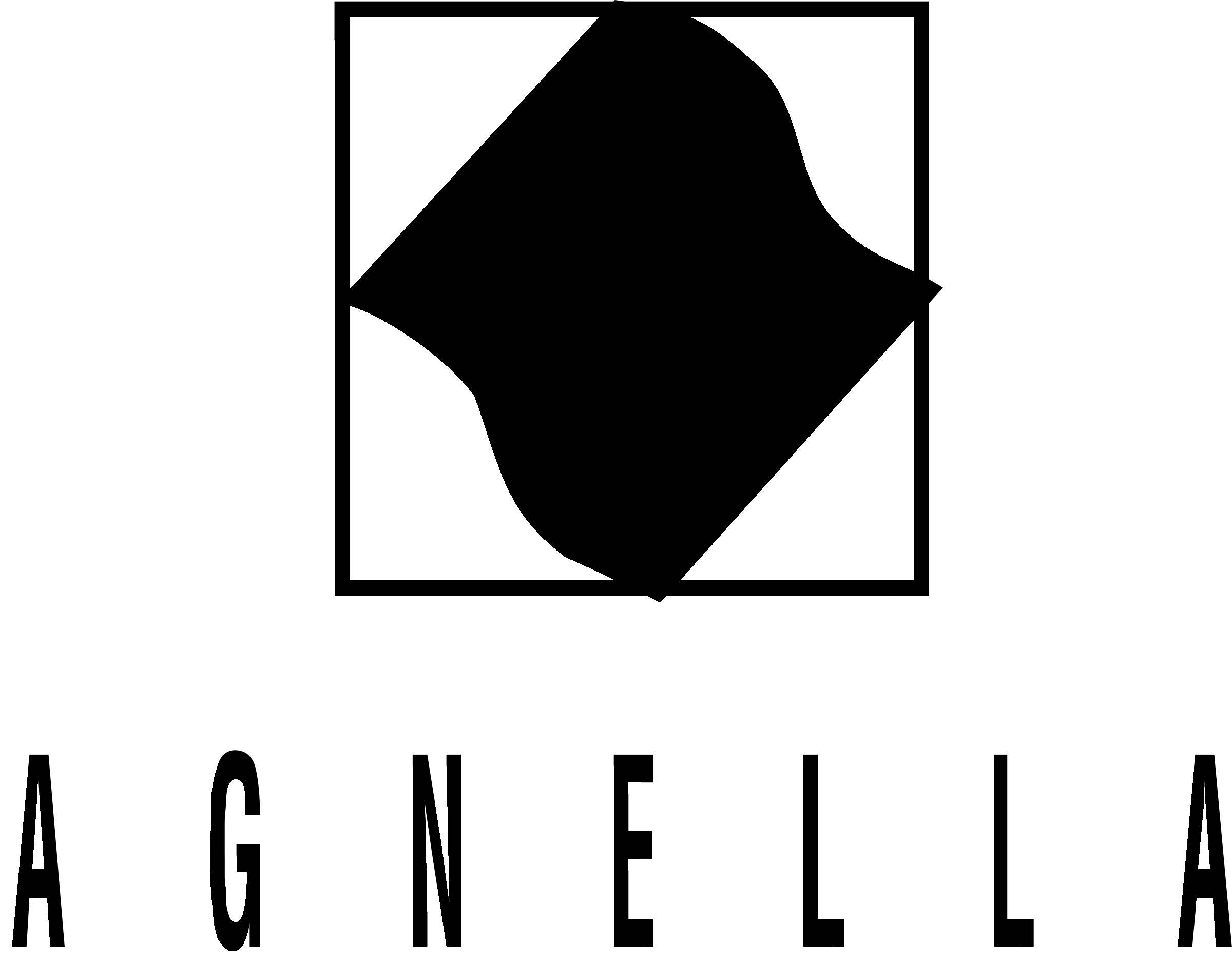 Agnella Logo black and white