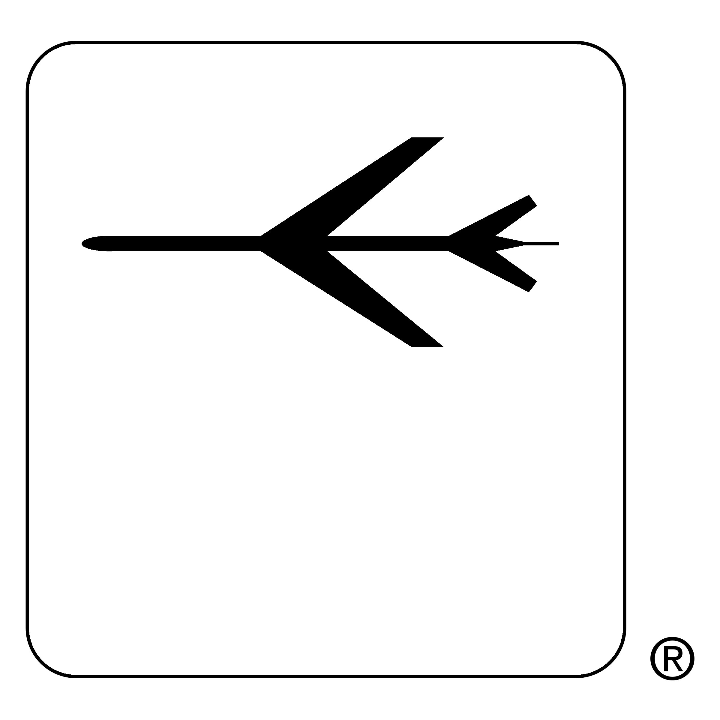 Air Travel Card Logo black and white