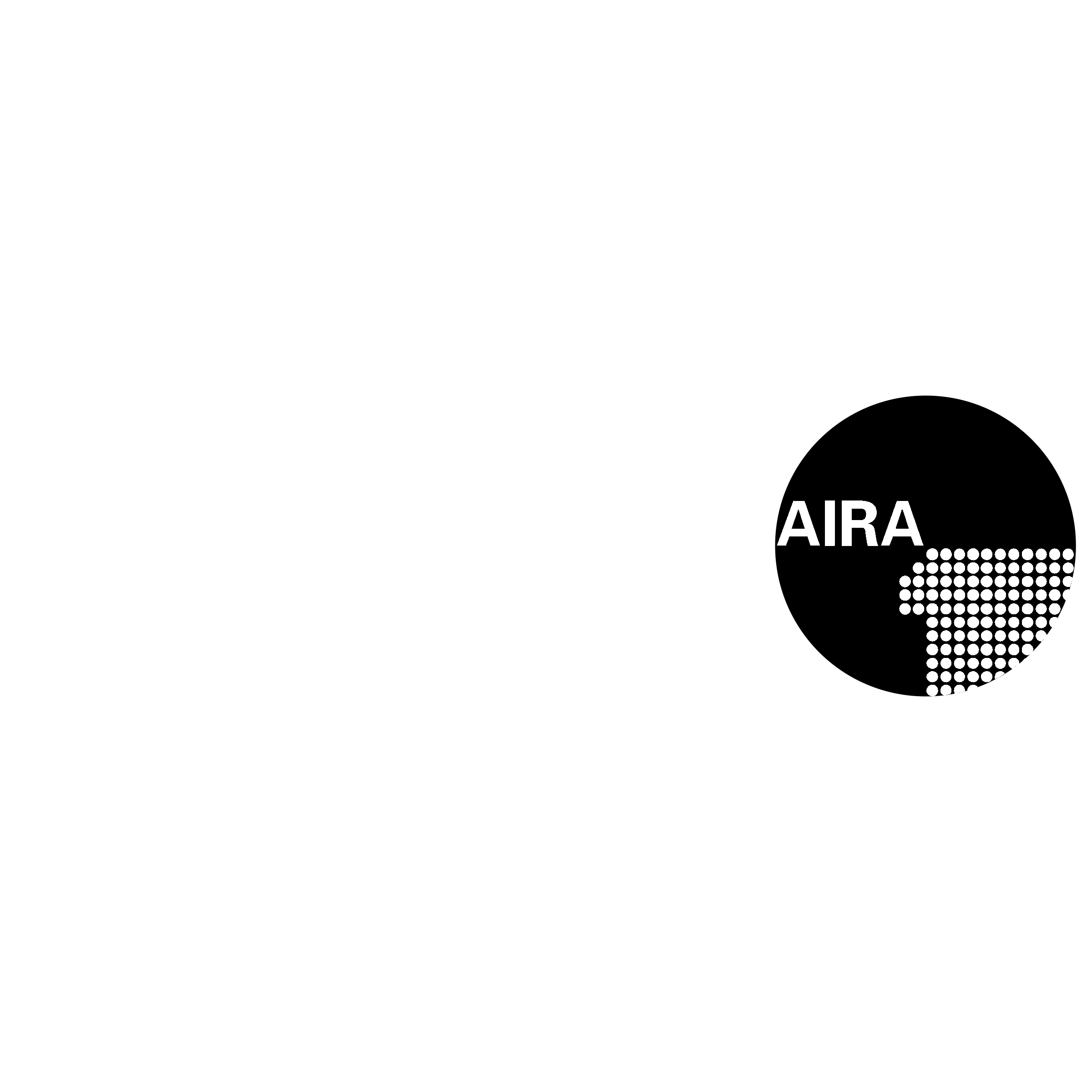 AIRA Logo black and white