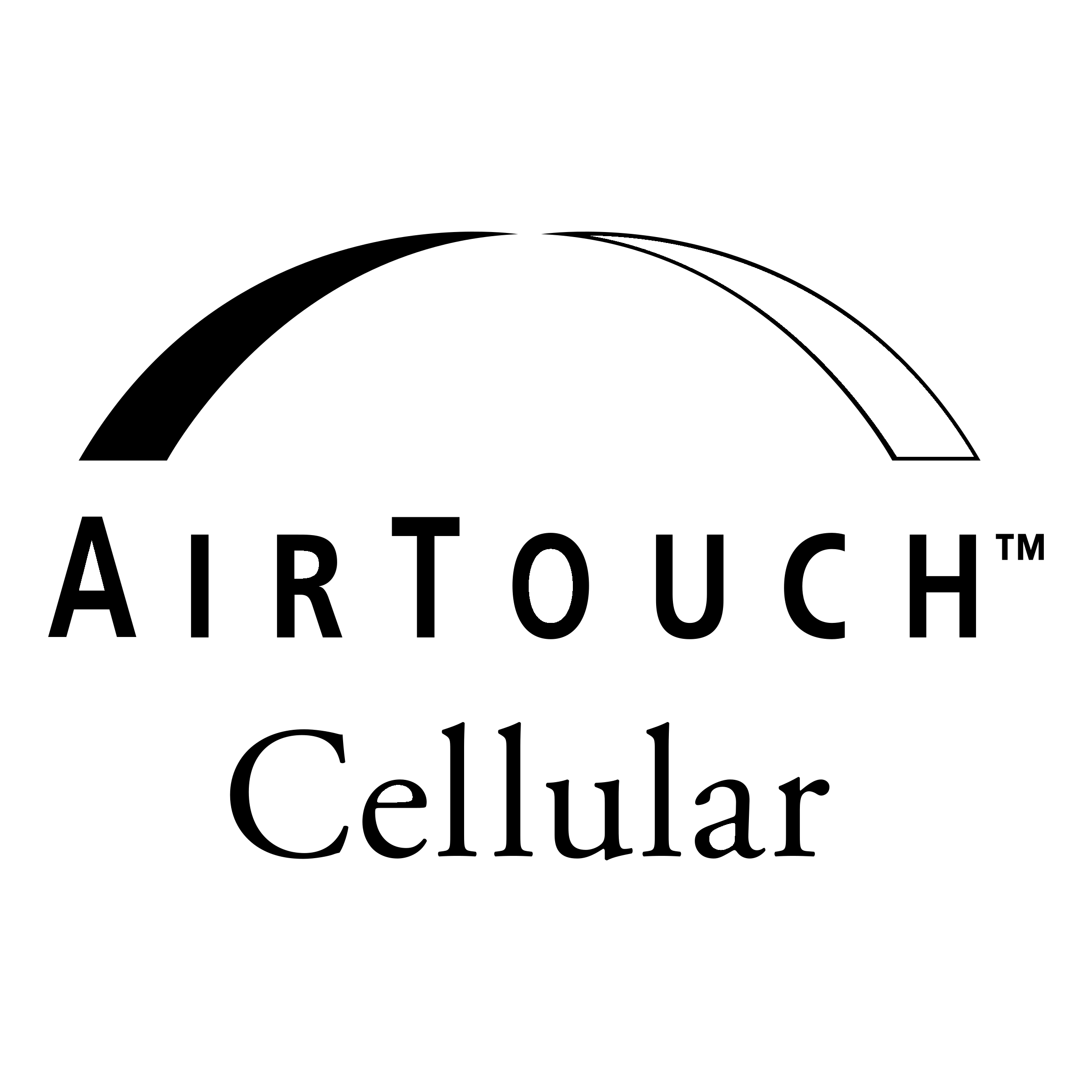 AirTouch Cellular Logo black and white