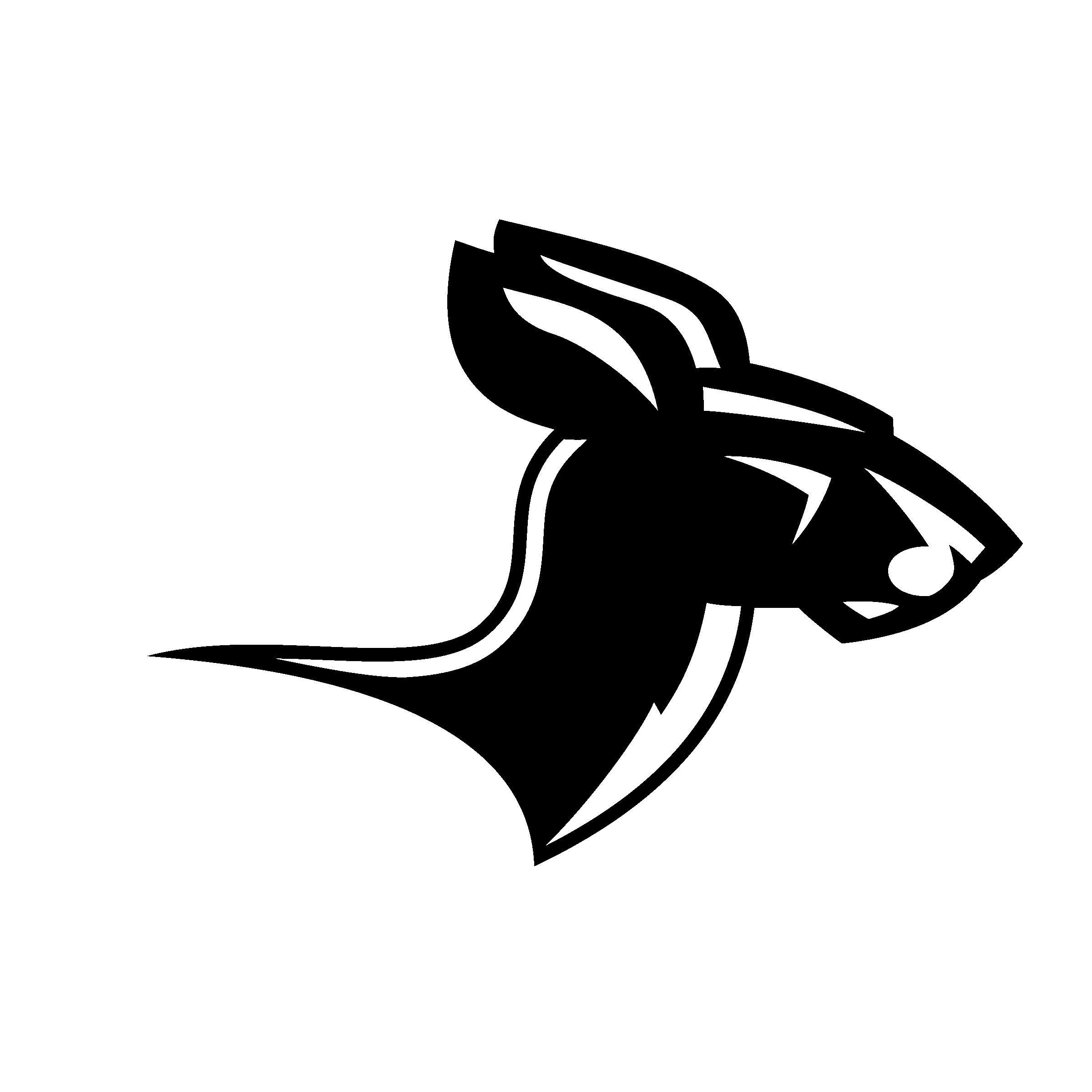 Akron Zips 04 Logo black and white