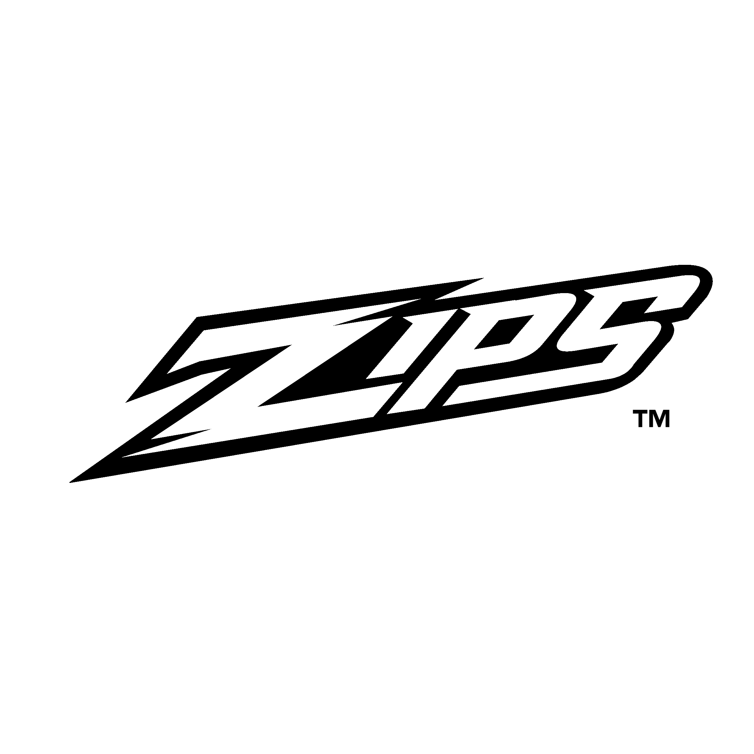 Akron Zips Logo black and white