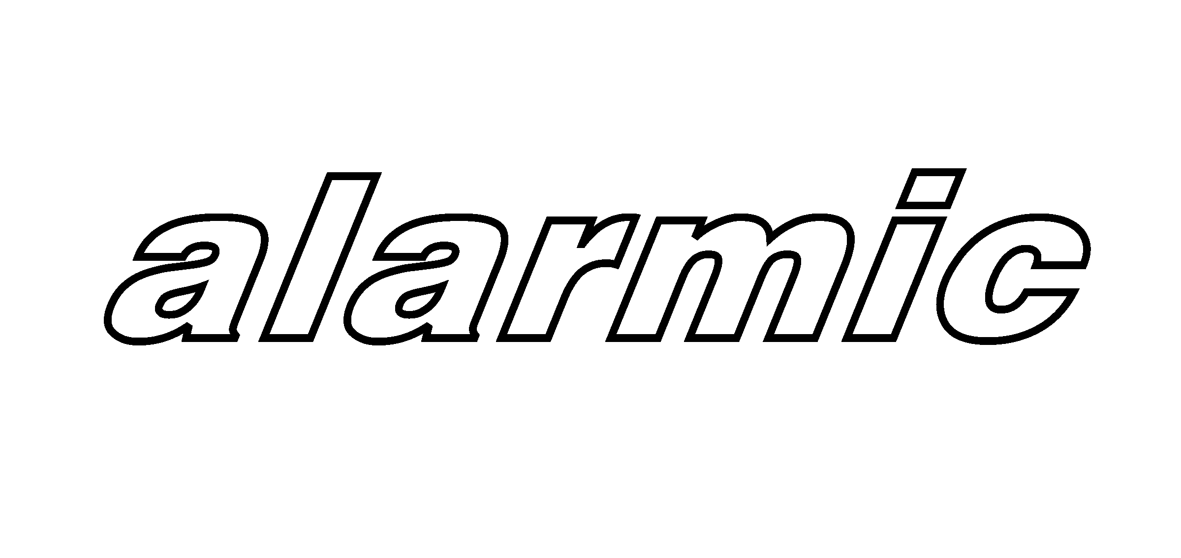 Alarmic Logo black and white
