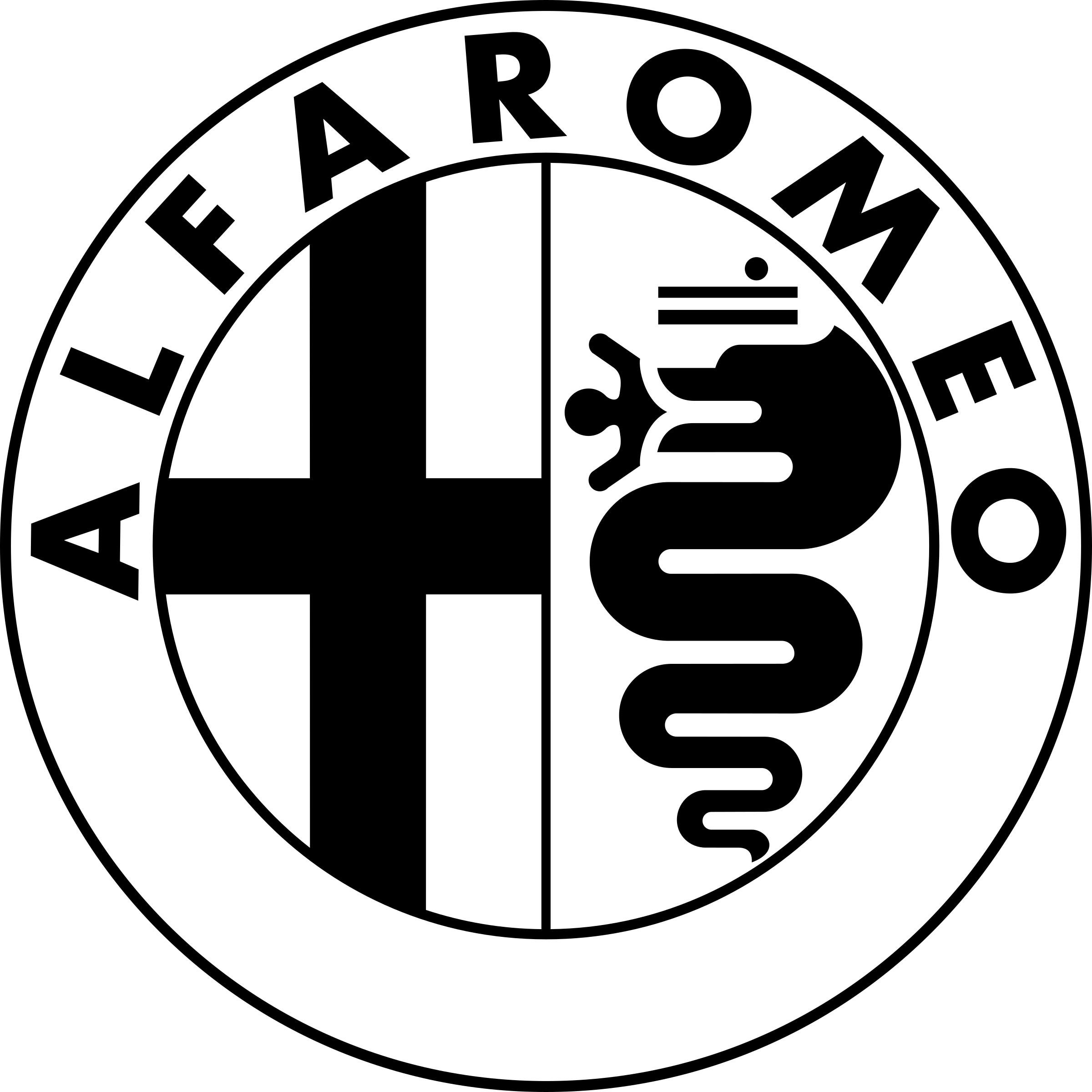 alfa romeo logo dxf