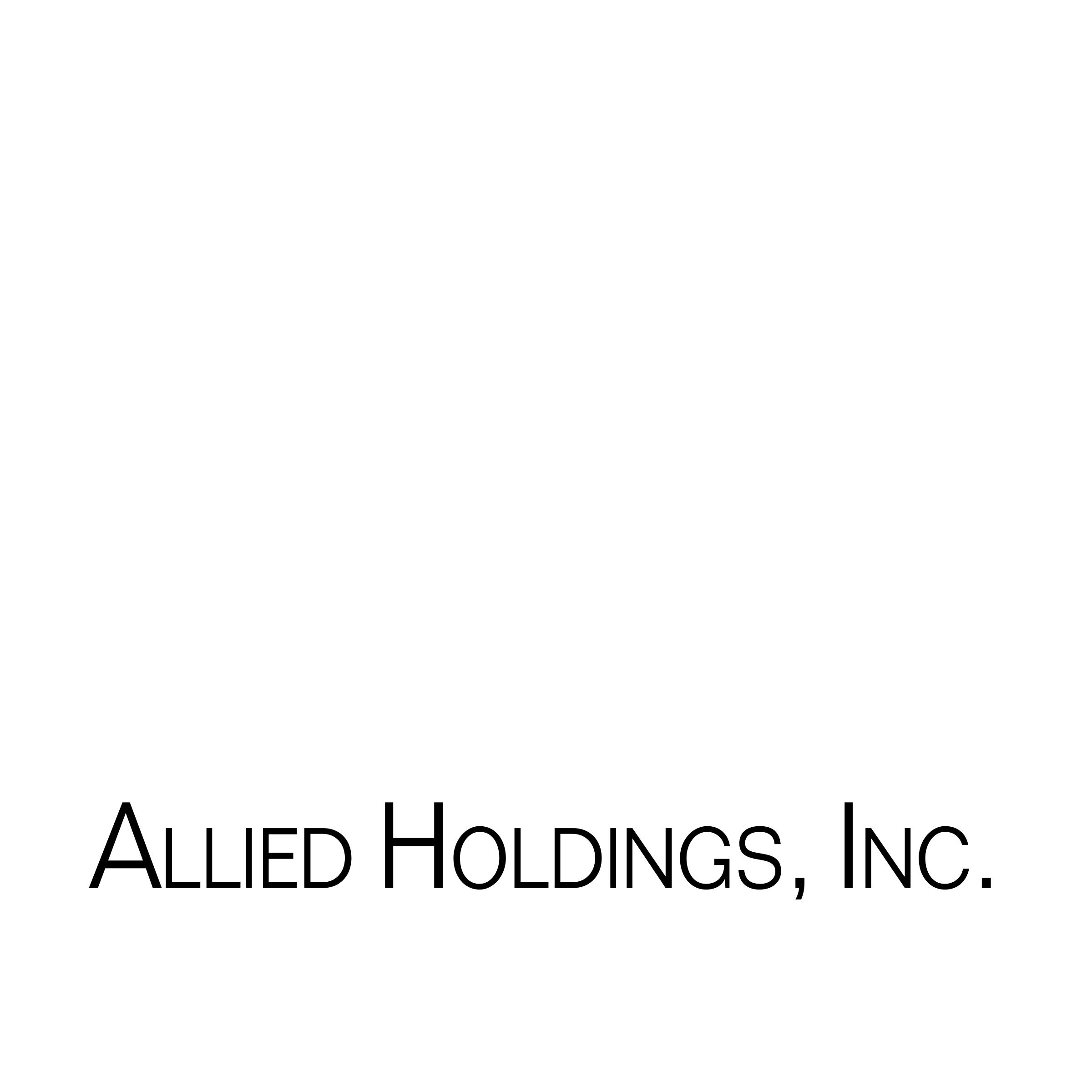 Allied Holdings Logo black and white