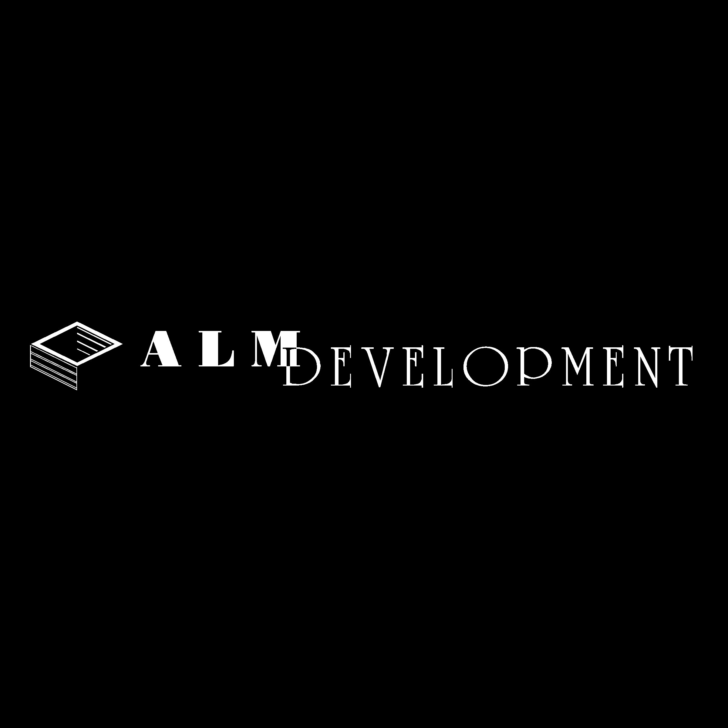 ALM Development Logo black and white