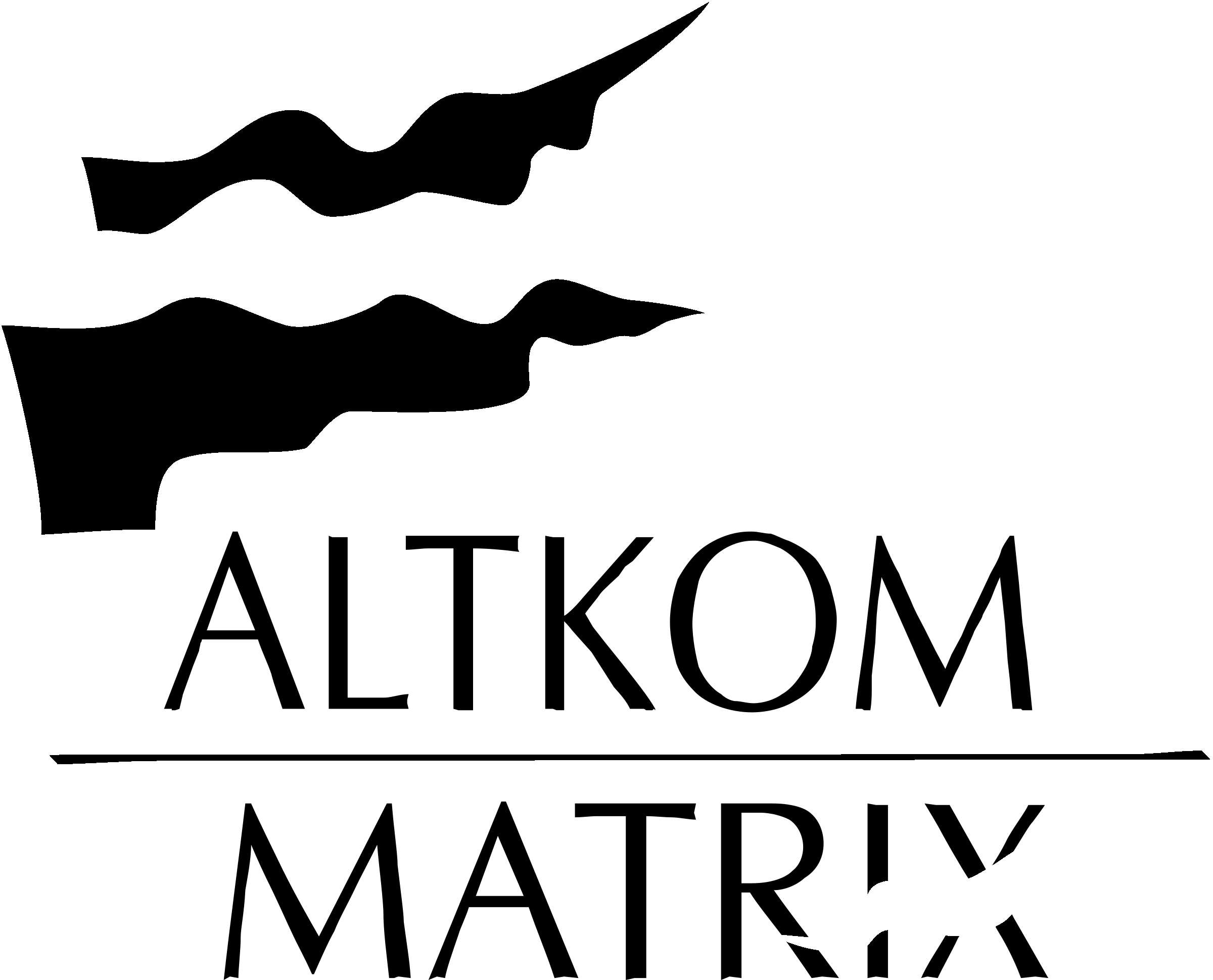 Altkom Matrix Logo black and white