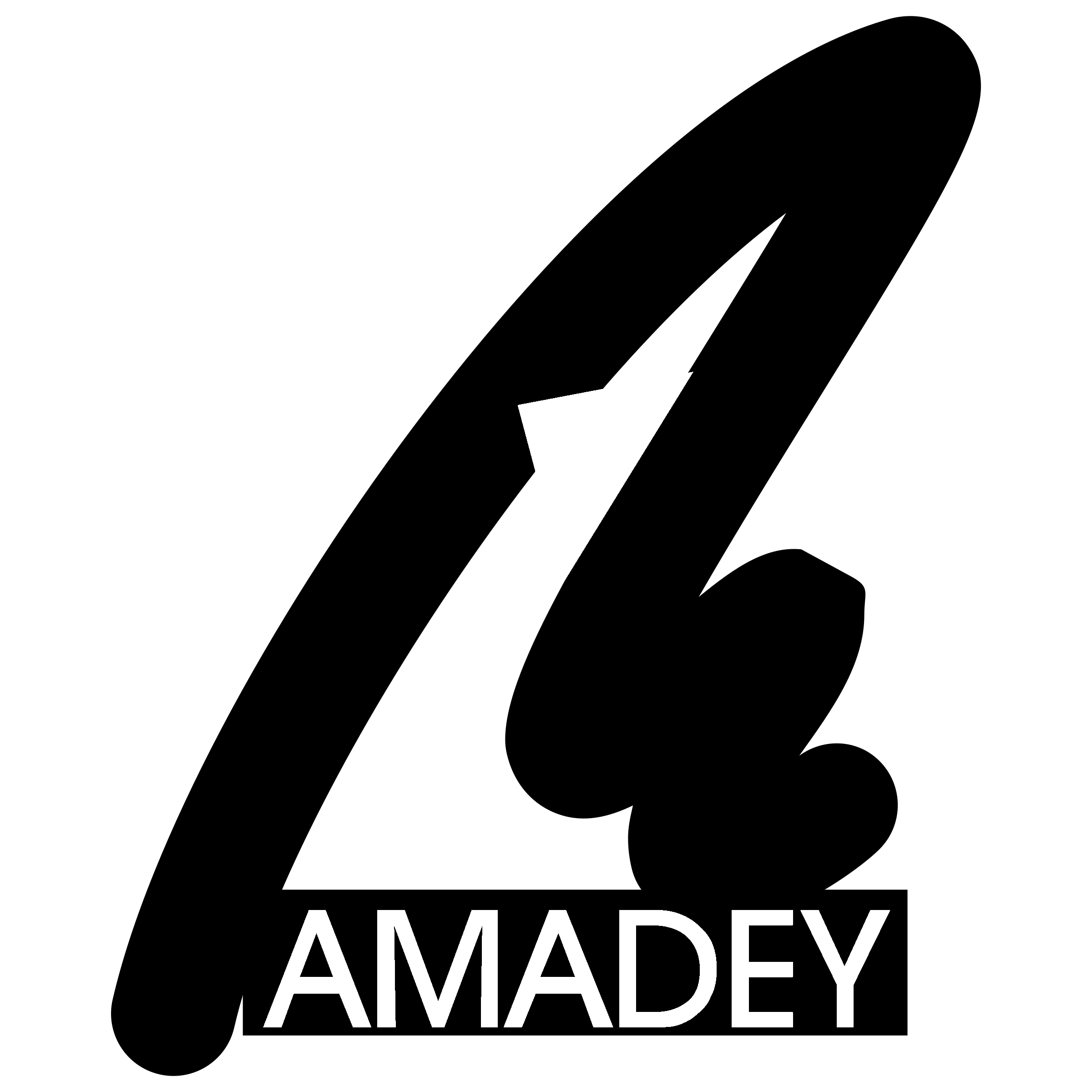 Amadey Logo black and white