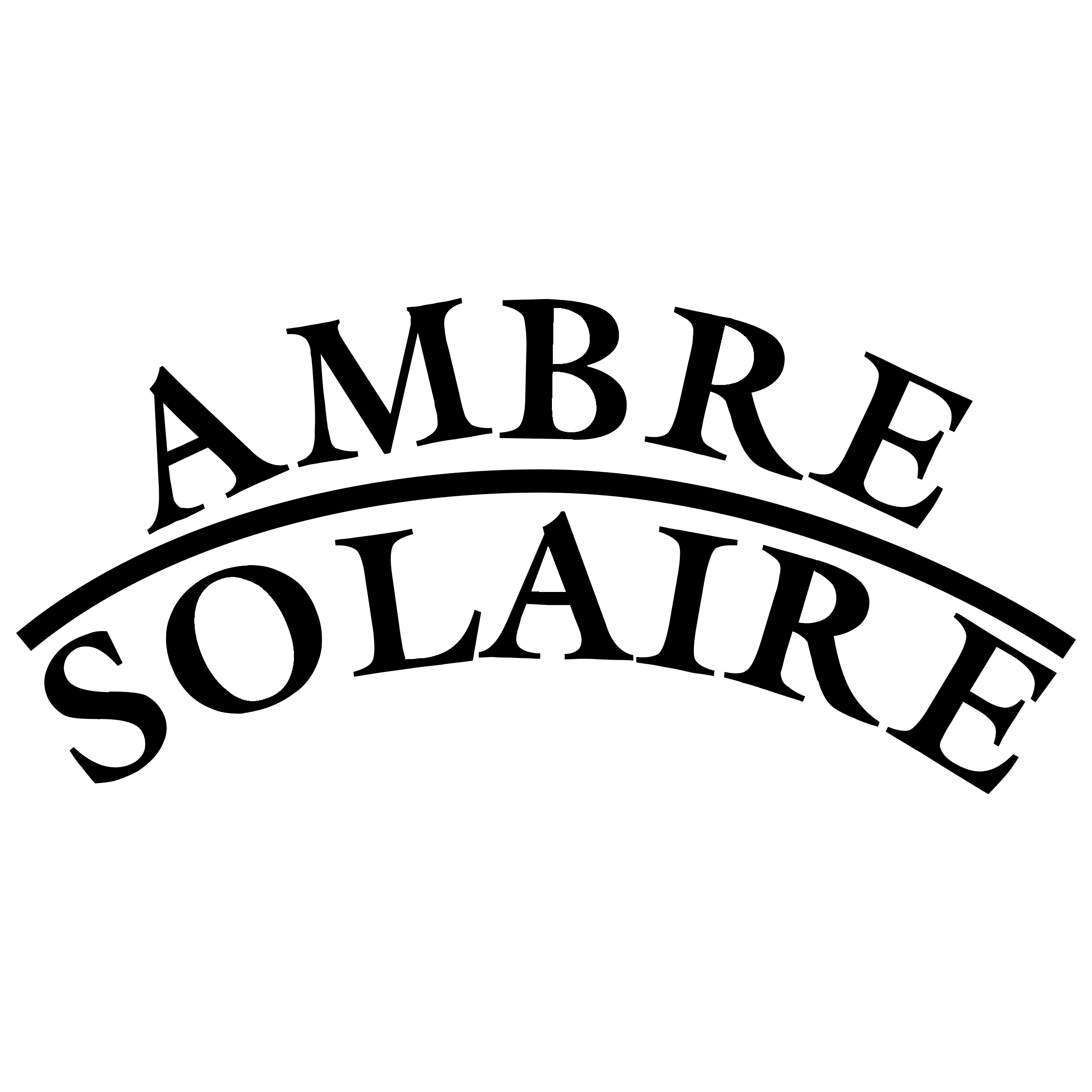 AmbreSolaire Logo black and white