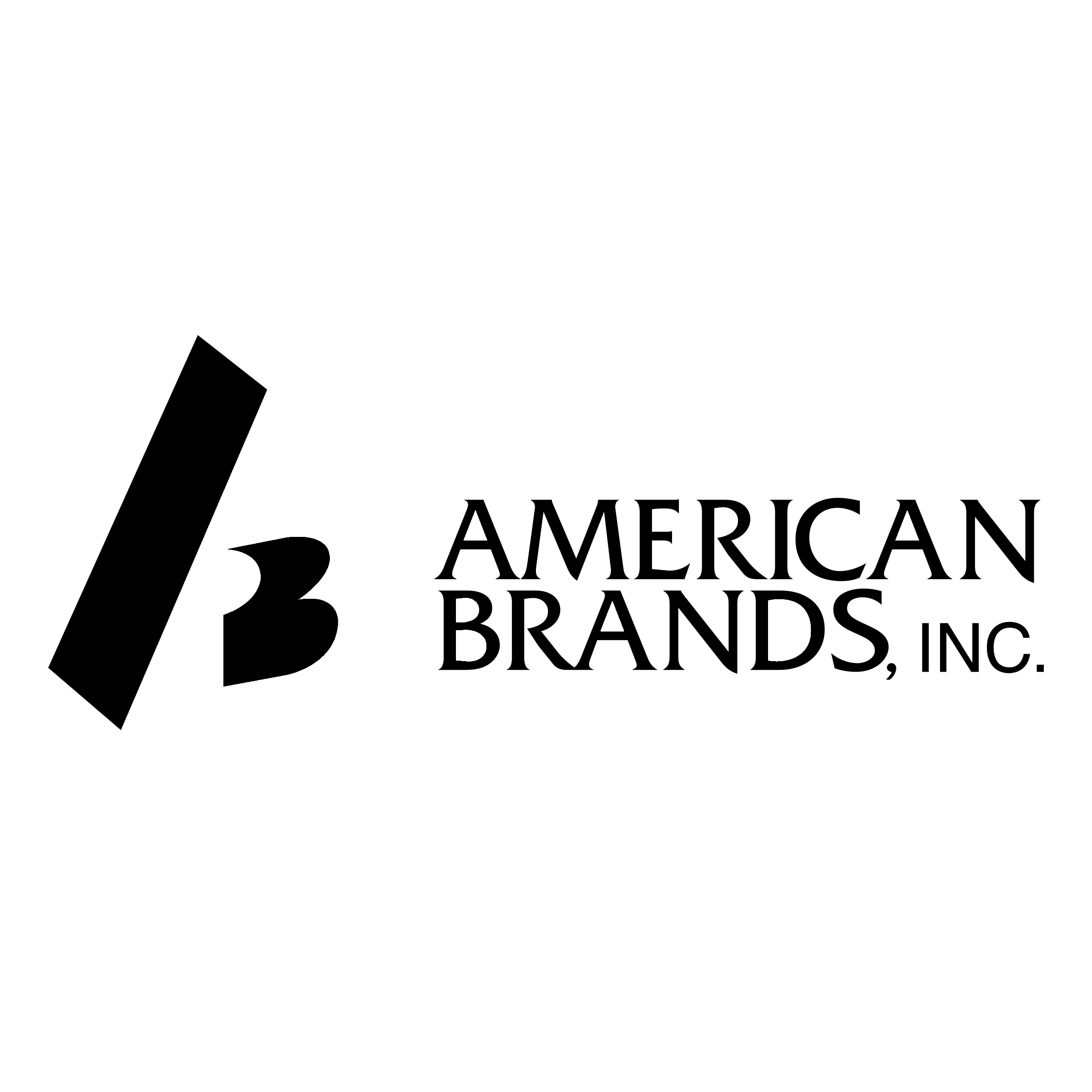 American Brands Logo black and white
