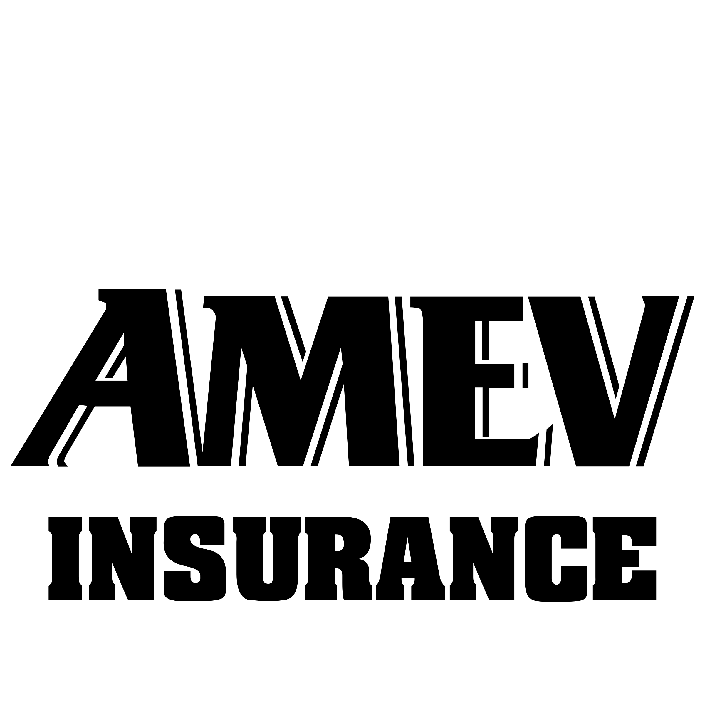 Amev Insurance 6118 Logo black and white