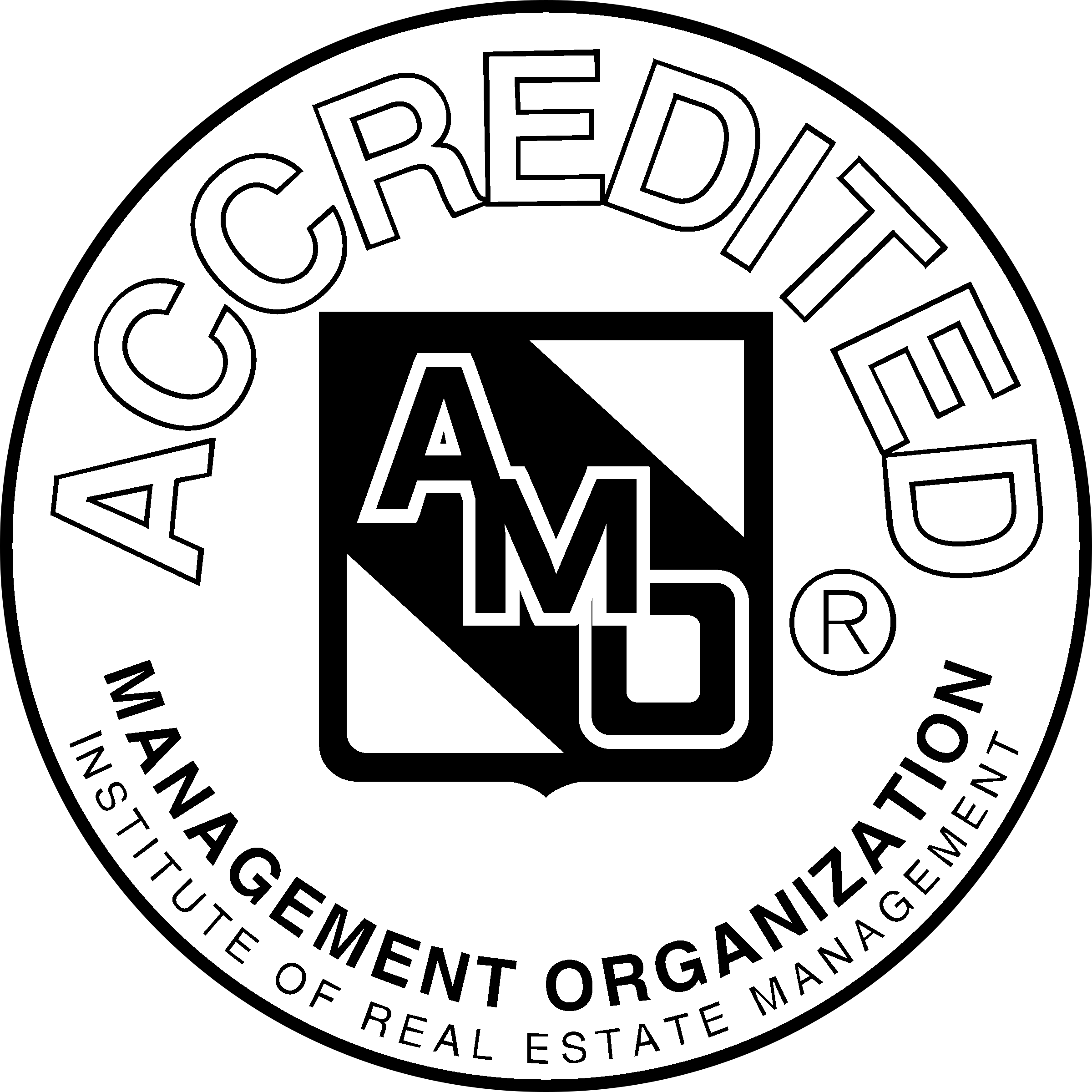 AMO Logo black and white