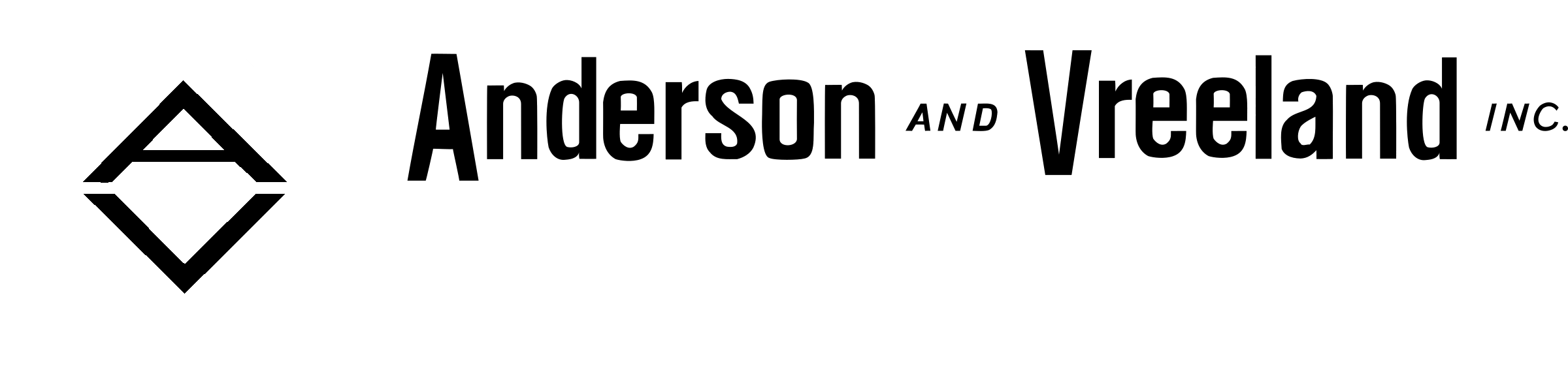 Anderson & Vreeland 1 Logo black and white