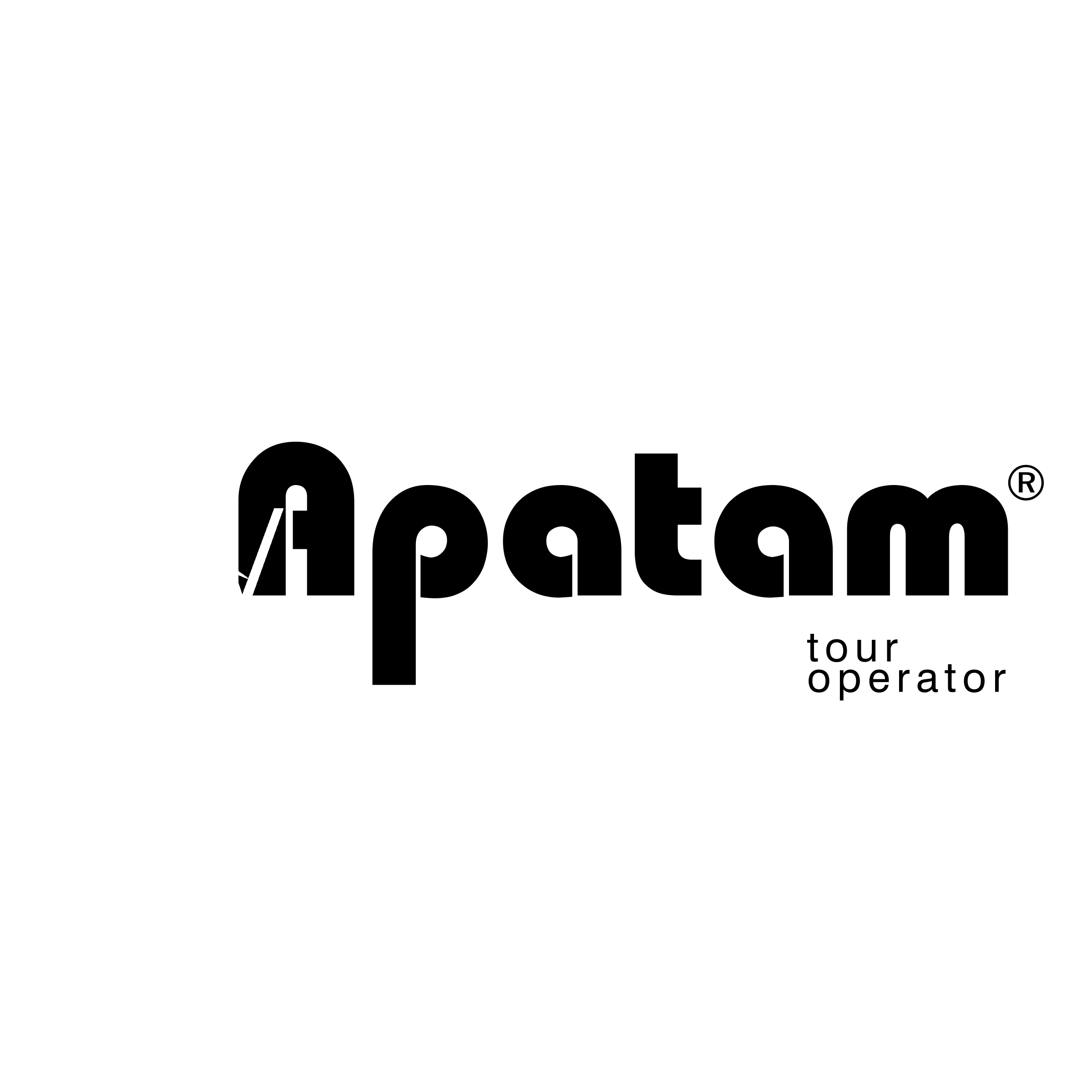 Apatam viaggi Logo black and white