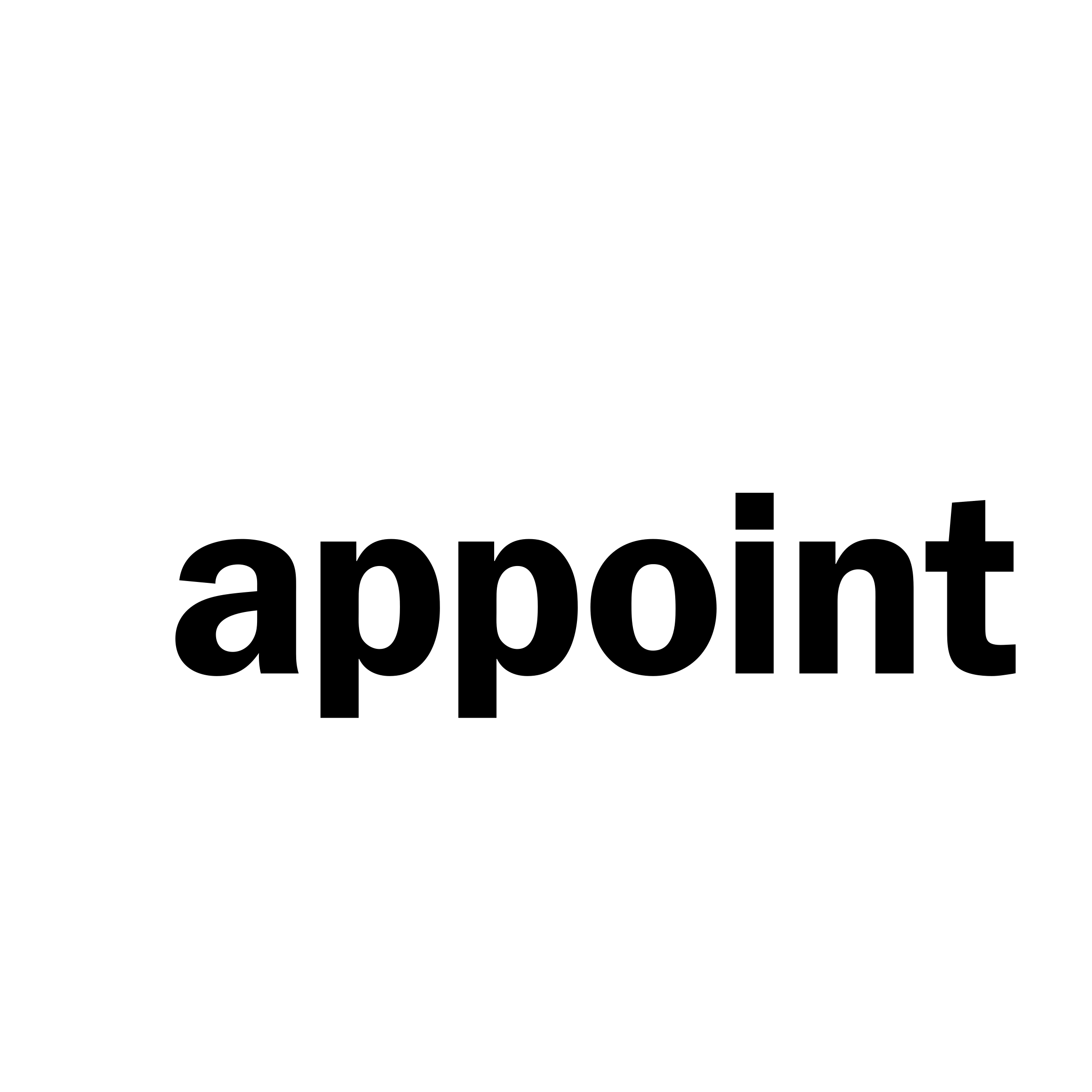 Appoint 01 Logo black and white