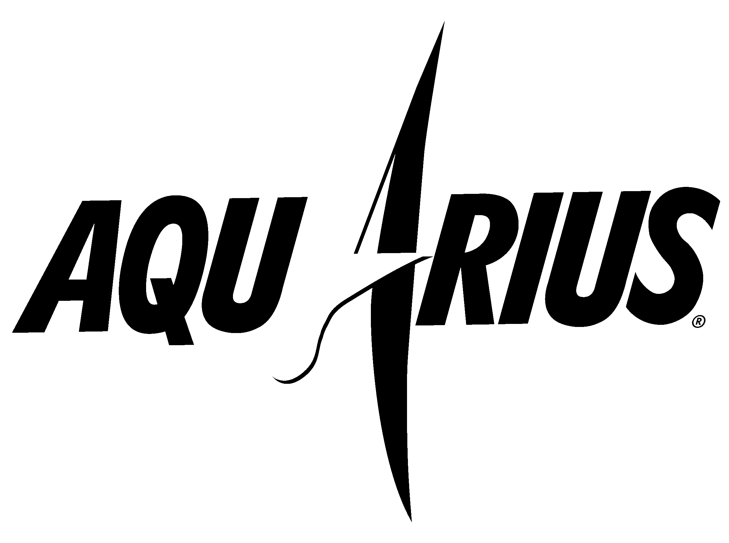 Aquarius Logo black and white