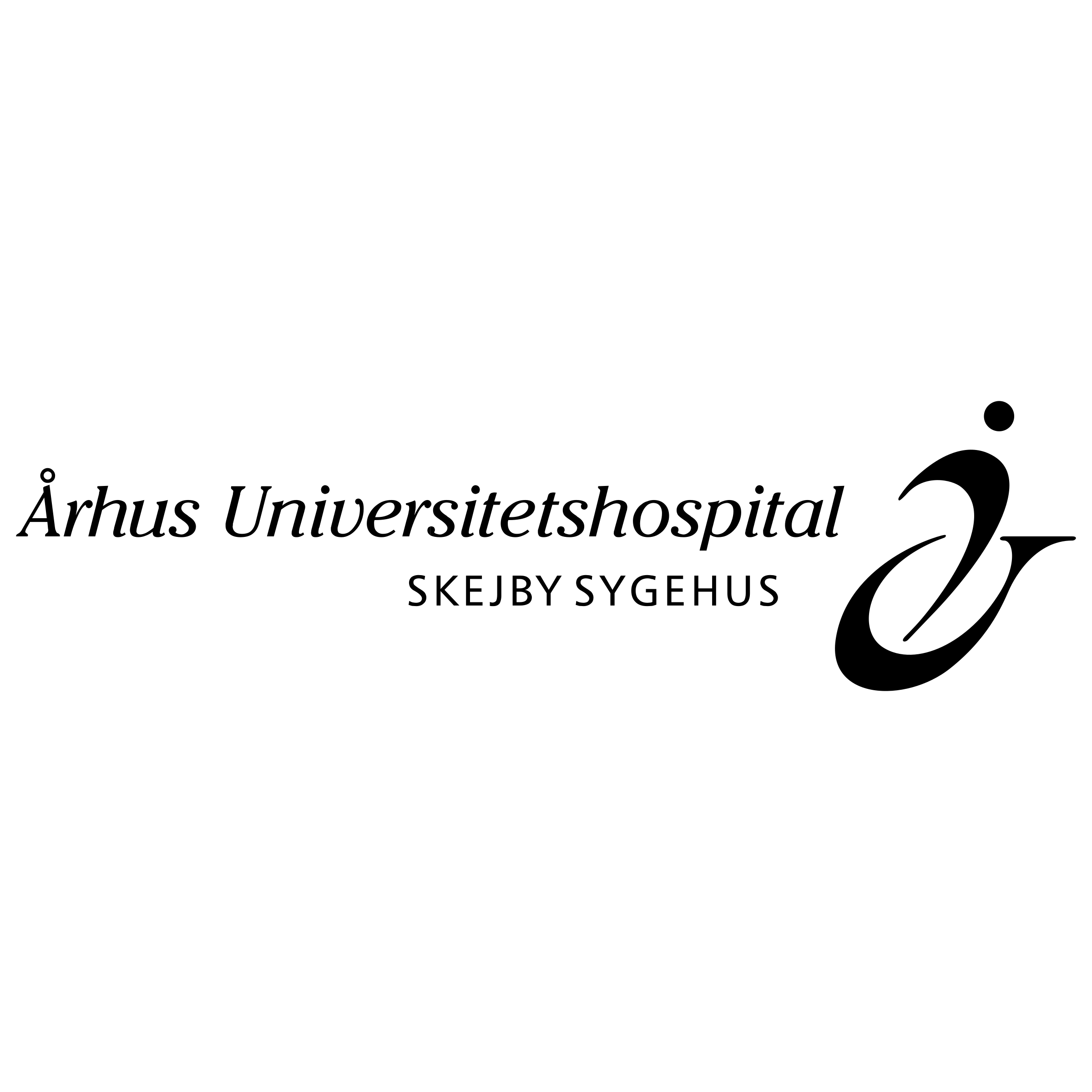 Arhus Universitetshospital 01 Logo black and white