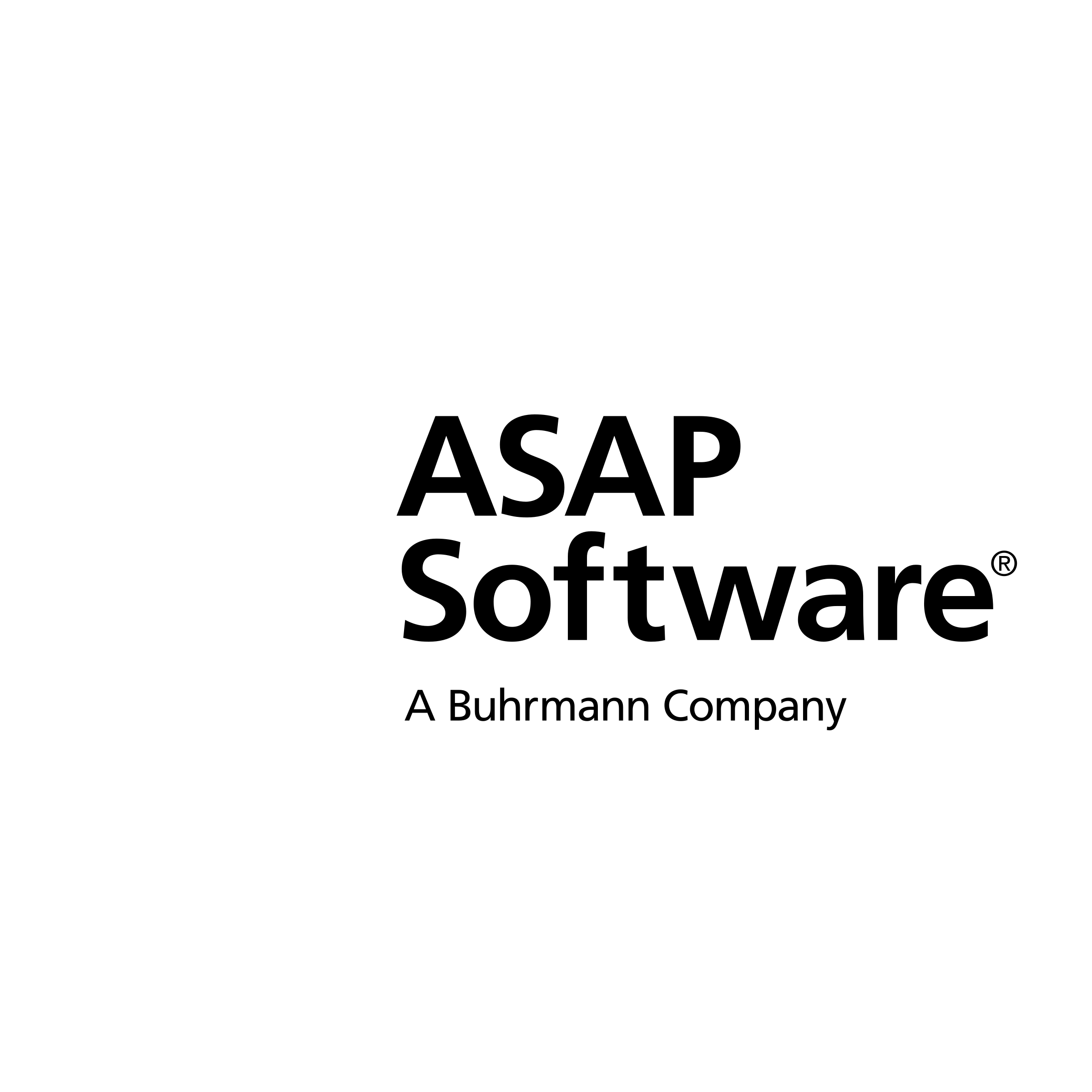 ASAP Software Logo black and white