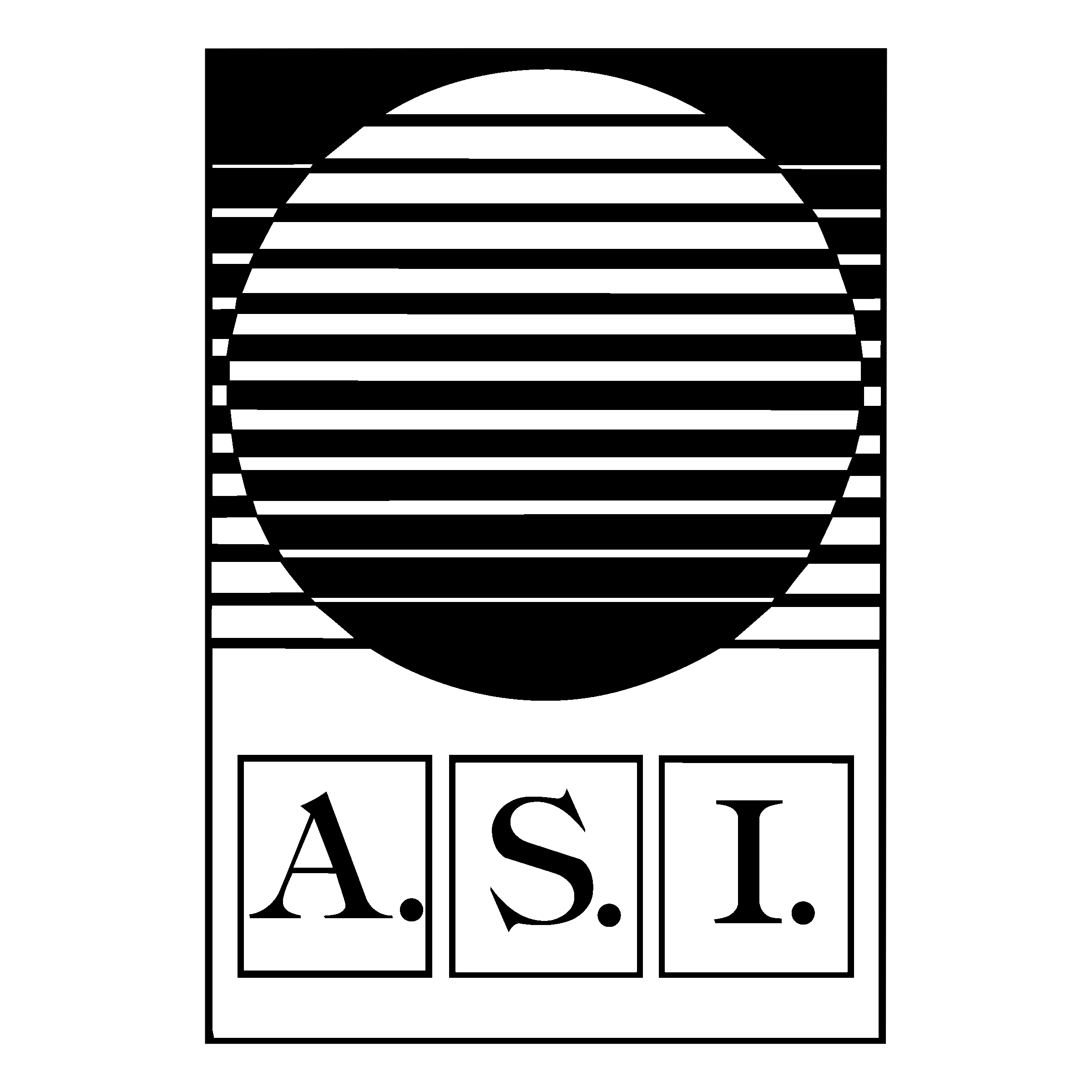 ASI Logo black and white