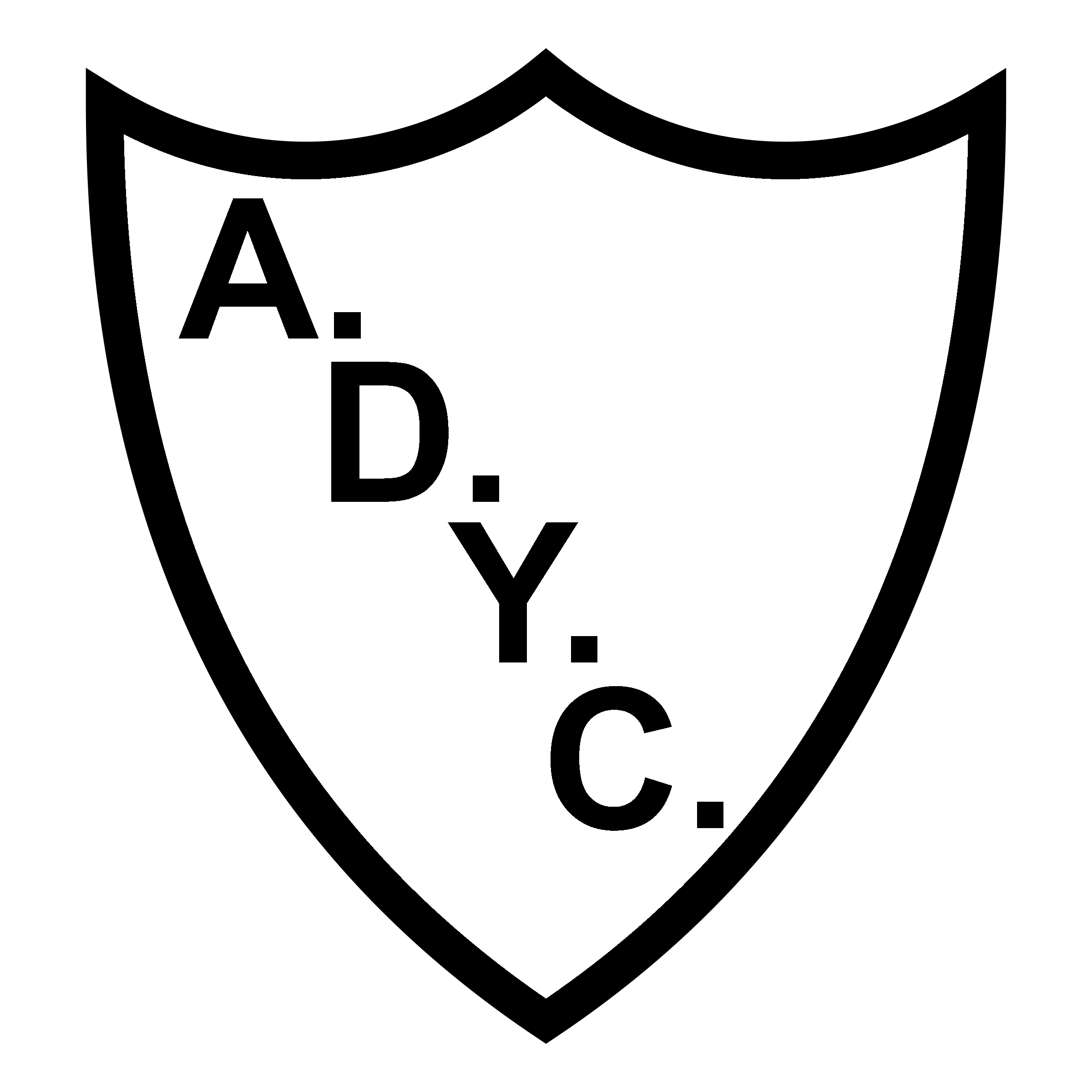Asociacio Deportiva y Cultural de Crespo Logo black and white