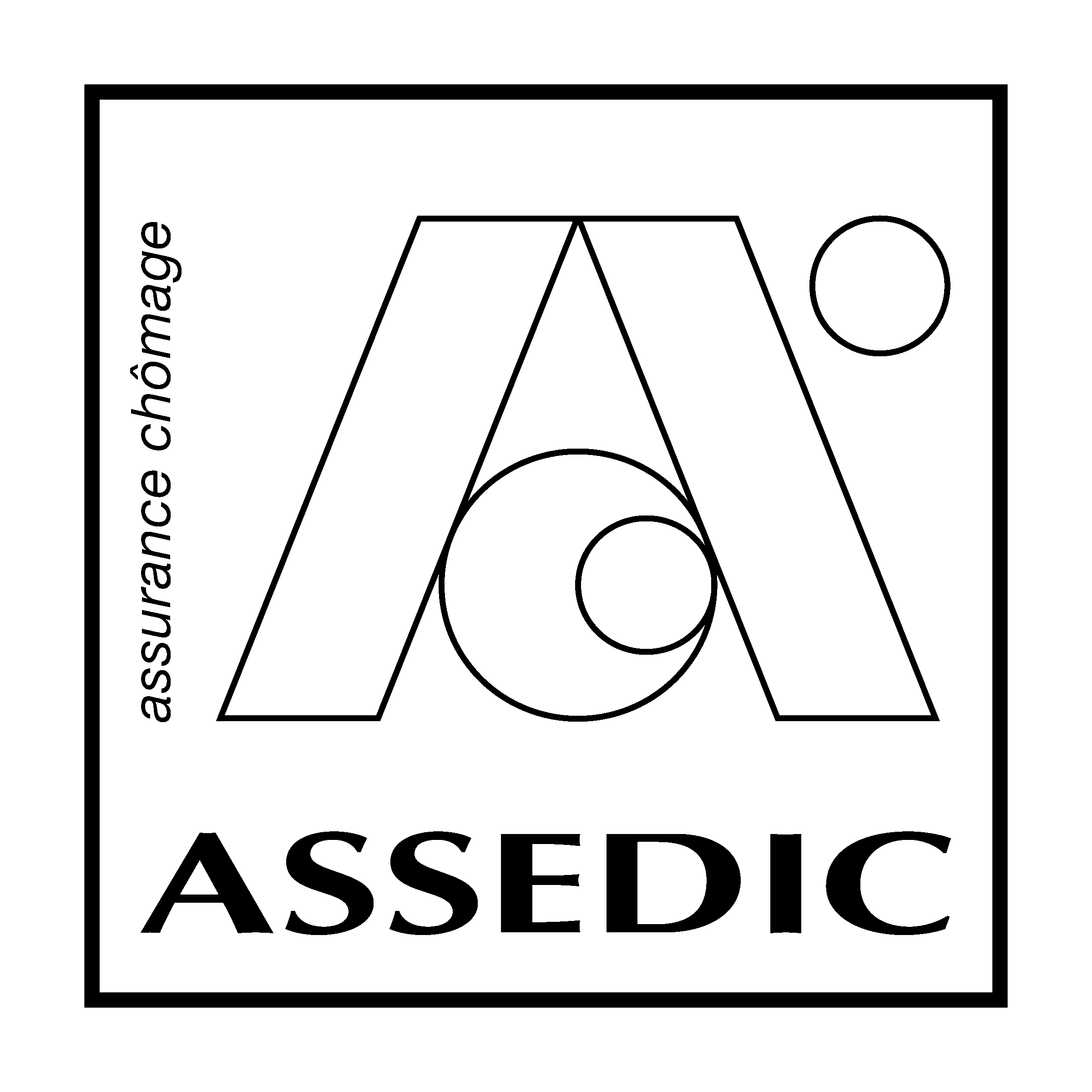 Assedic Logo black and white