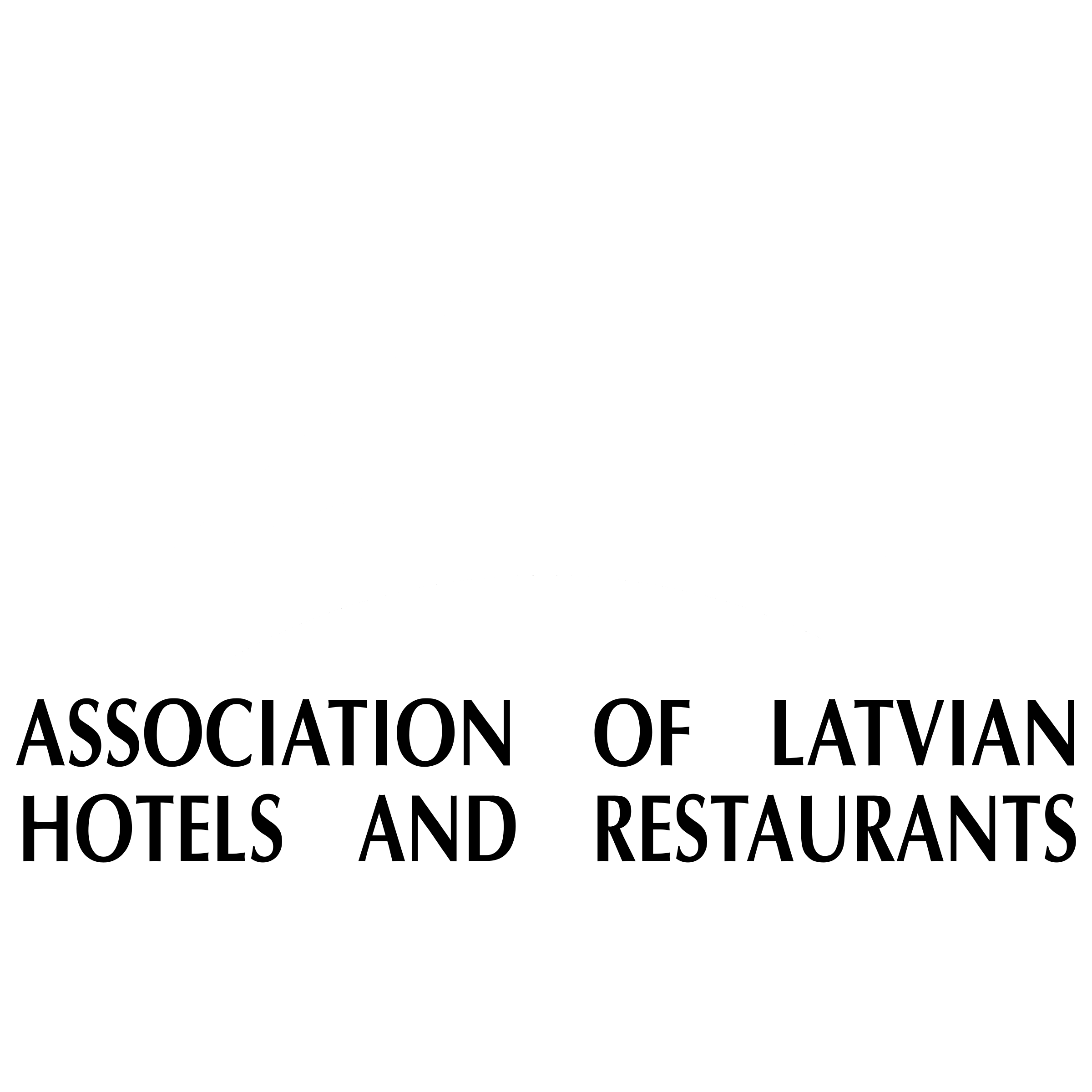 Association of Latvian Hotels and Restaurants Logo black and white