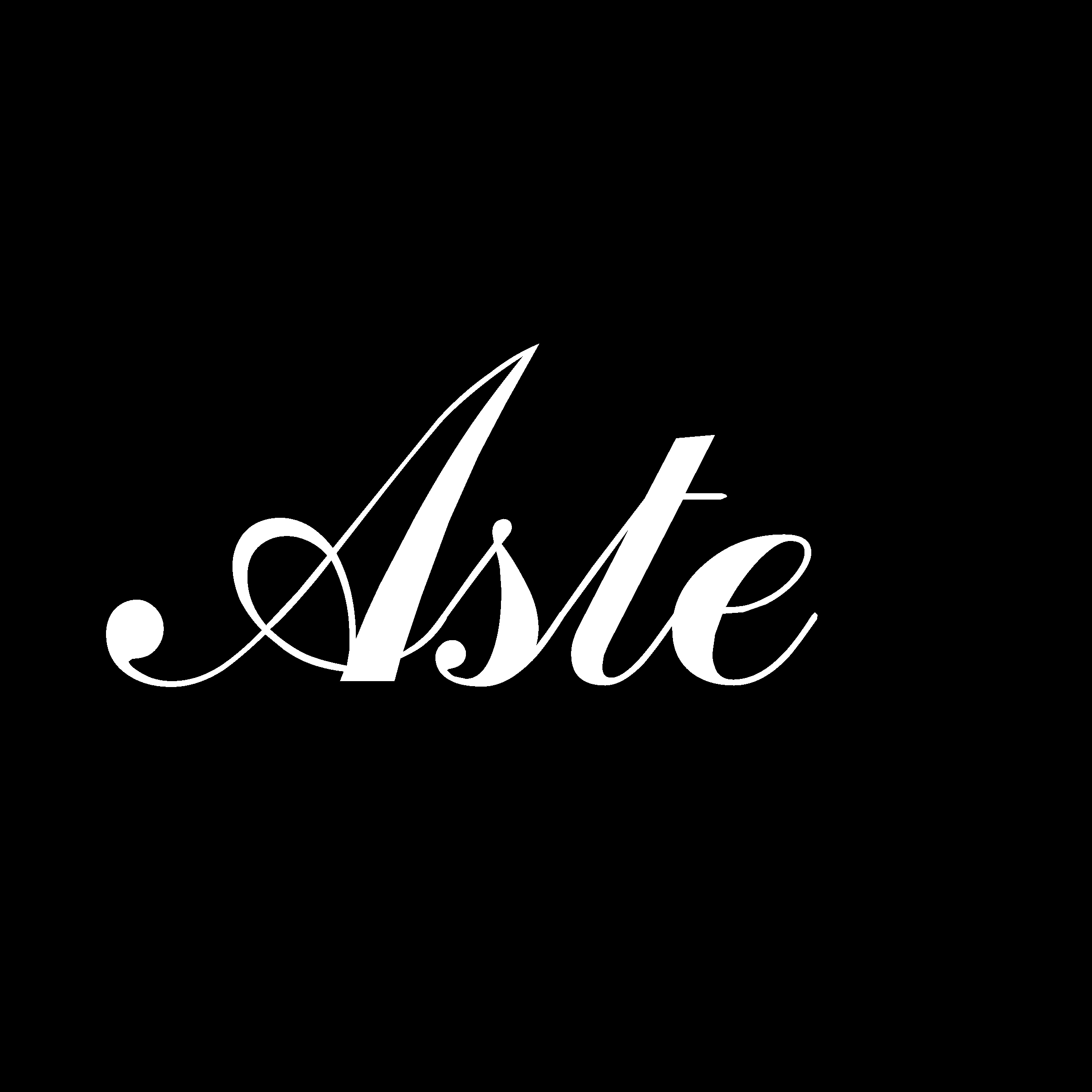 Aste Collection Logo black and white