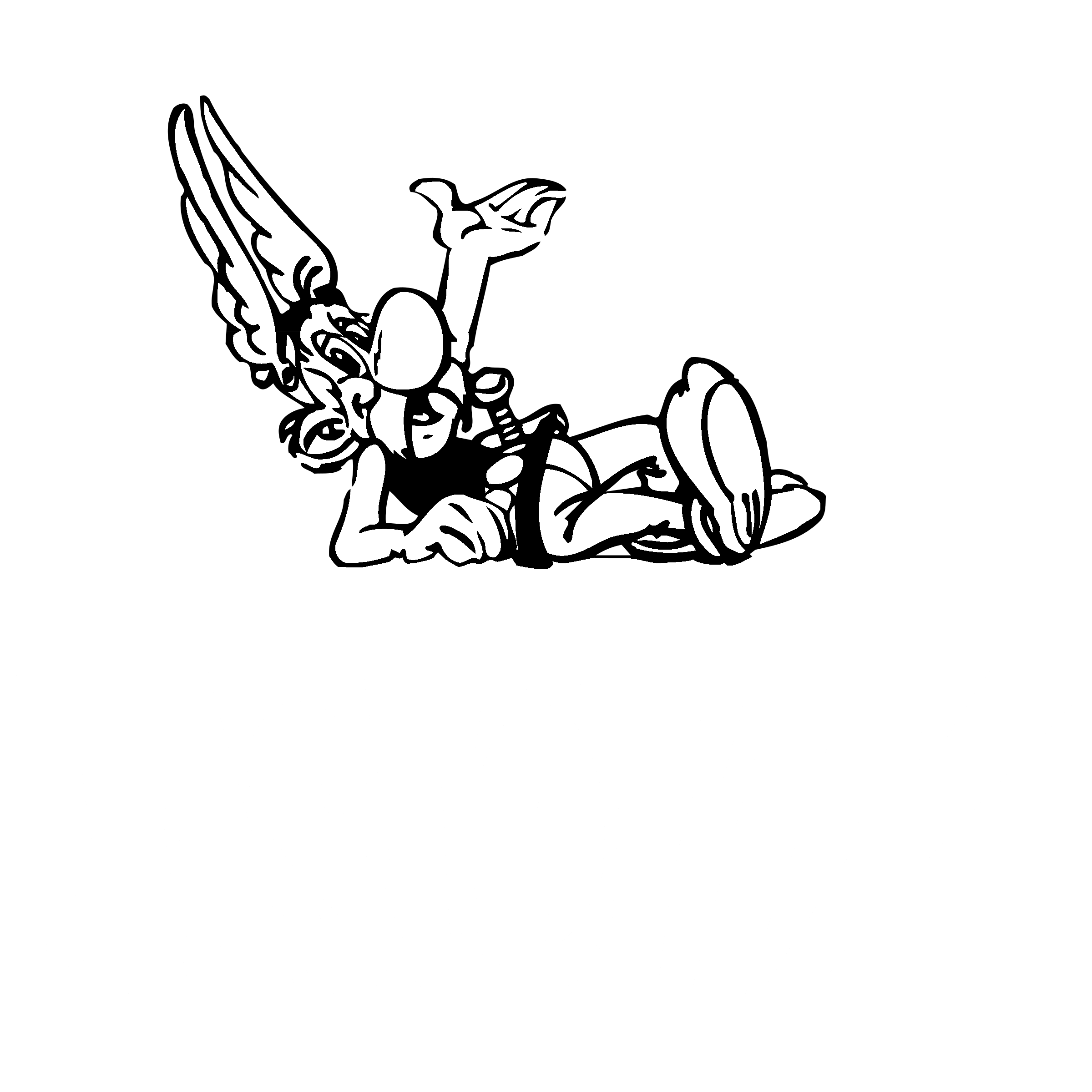 Asterix Parc 01 Logo black and white