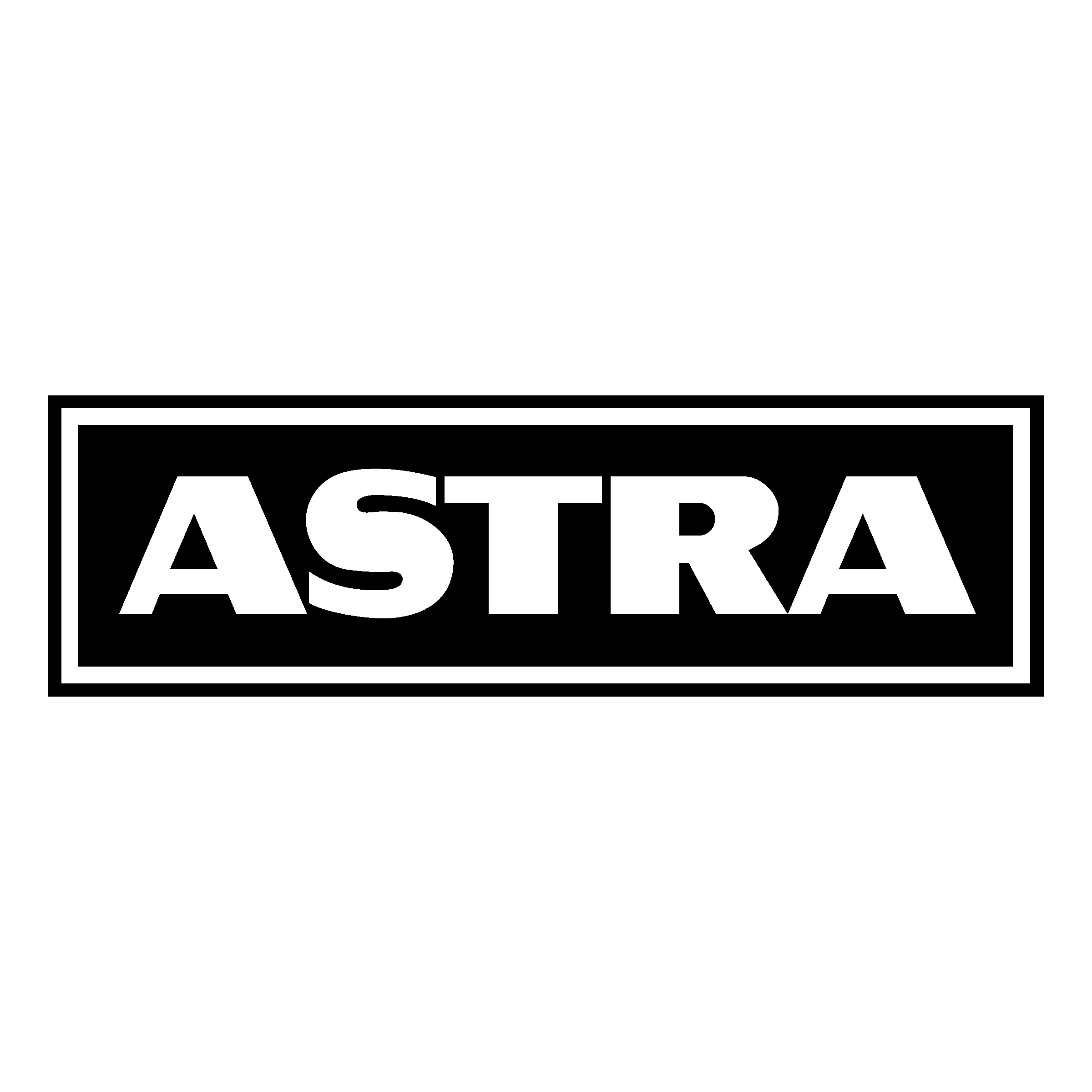 Astra Logo black and white