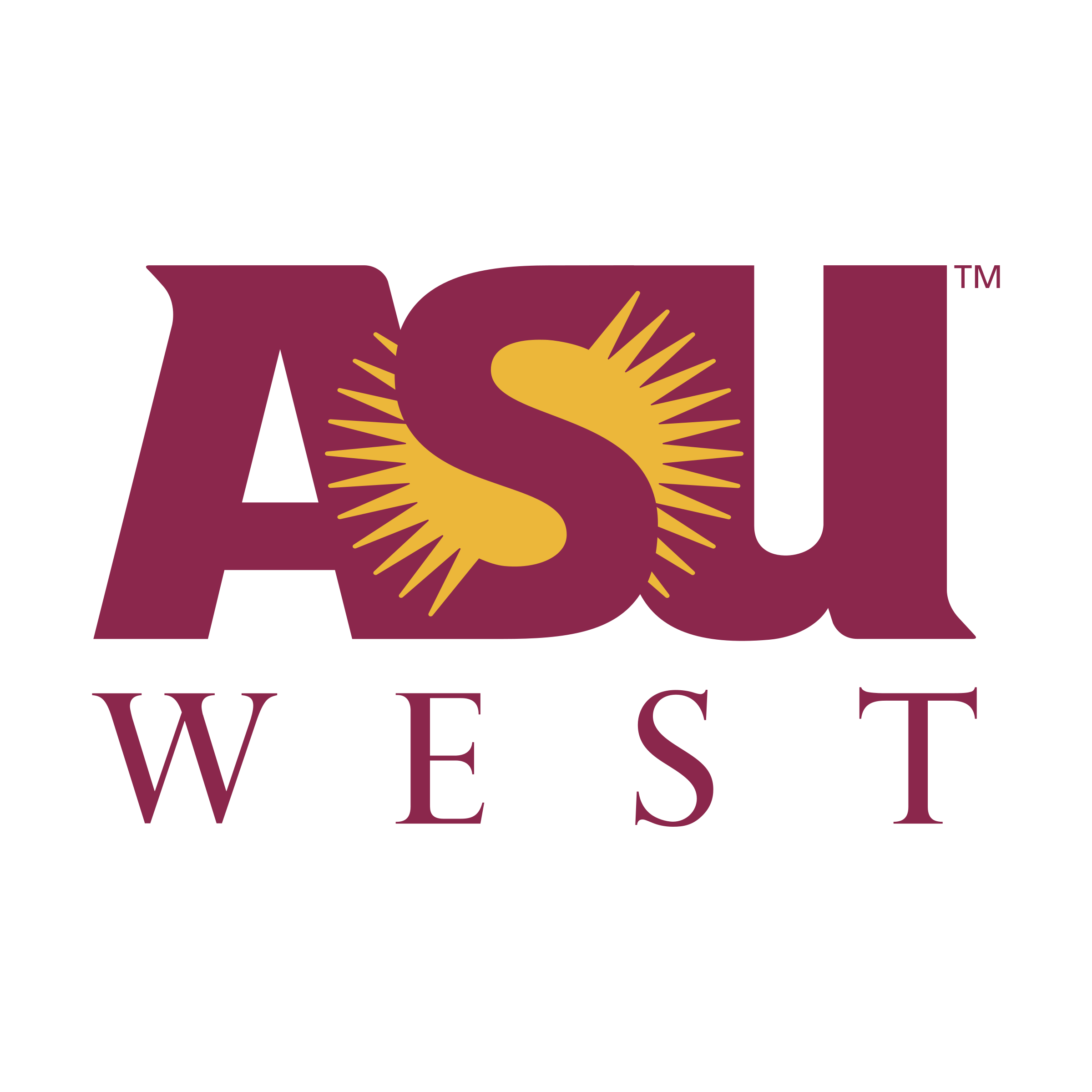 ASU West Logo png transparent
