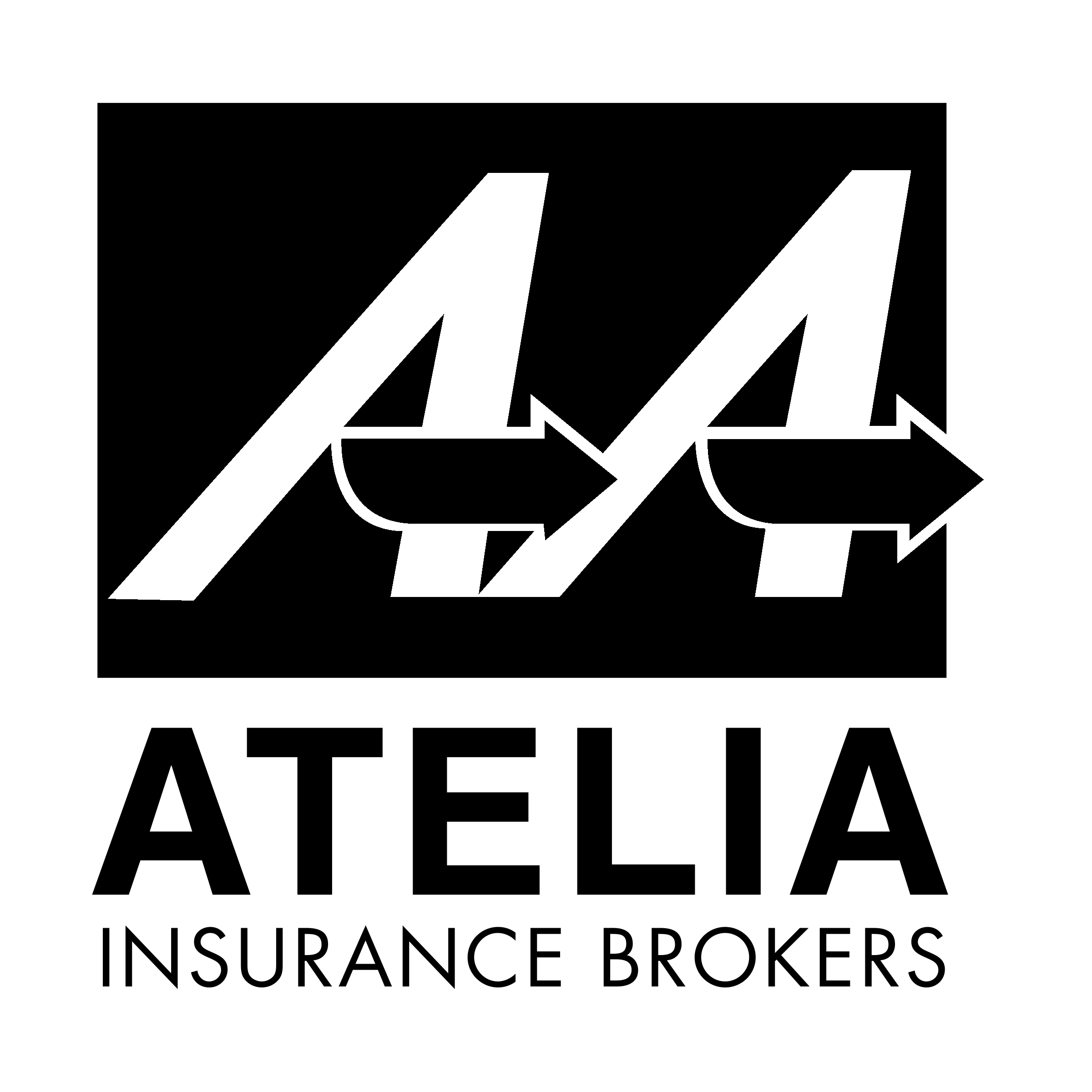 Atelia Logo black and white