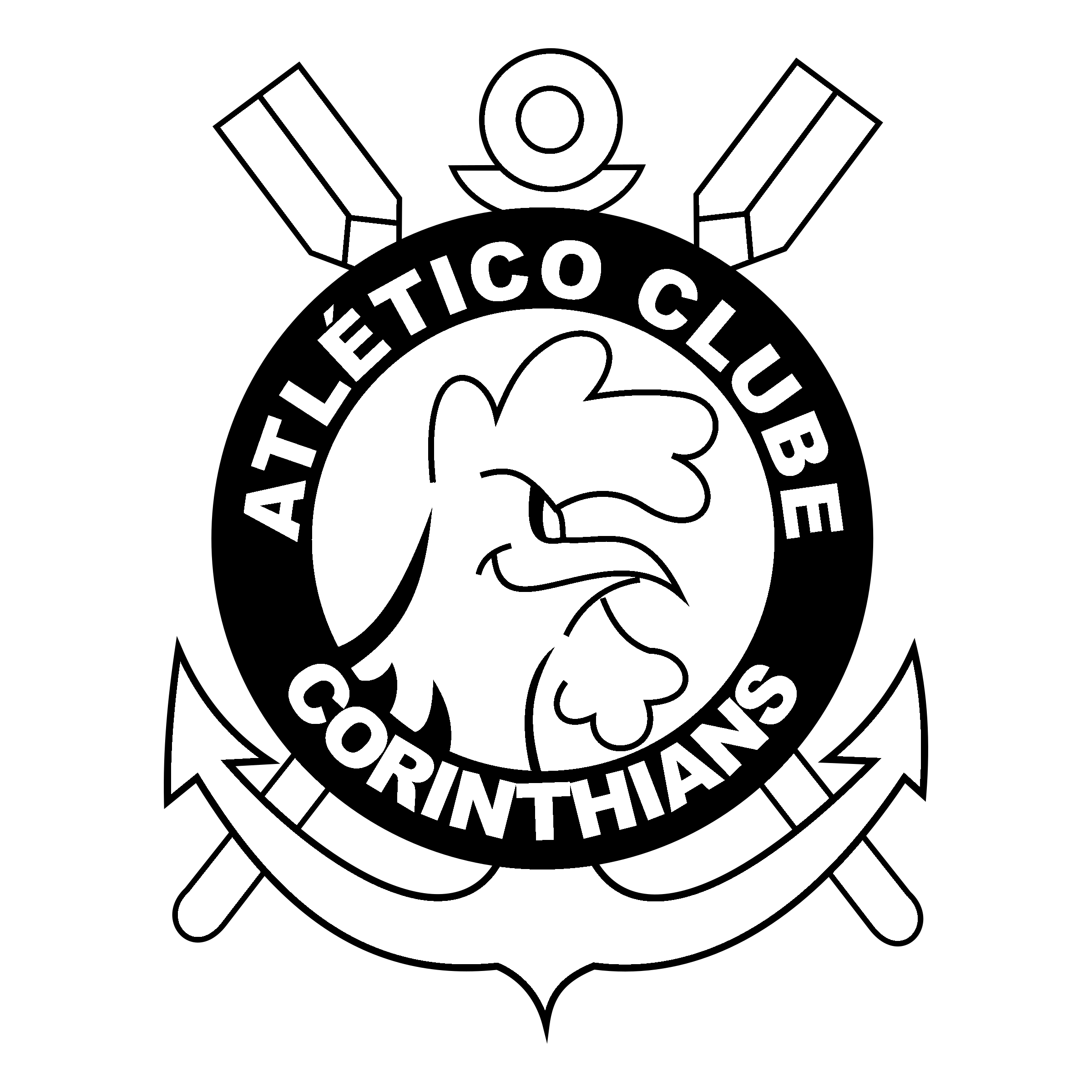 Atletico Clube Corinthians de Caico RN Logo black and white