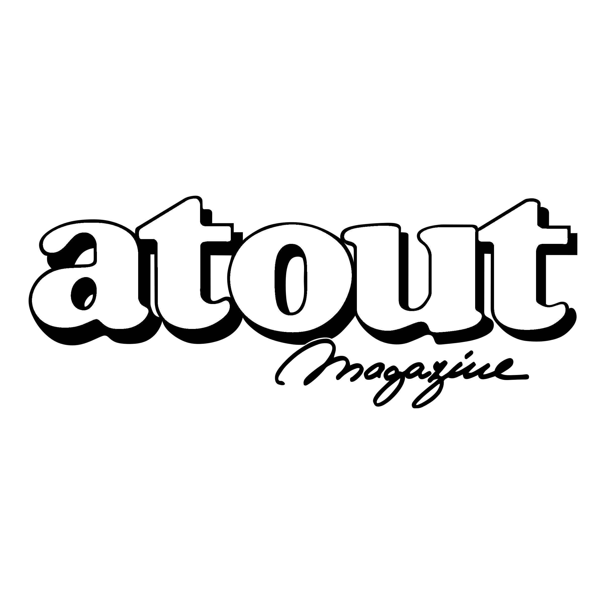 Atout Magazine Logo black and white