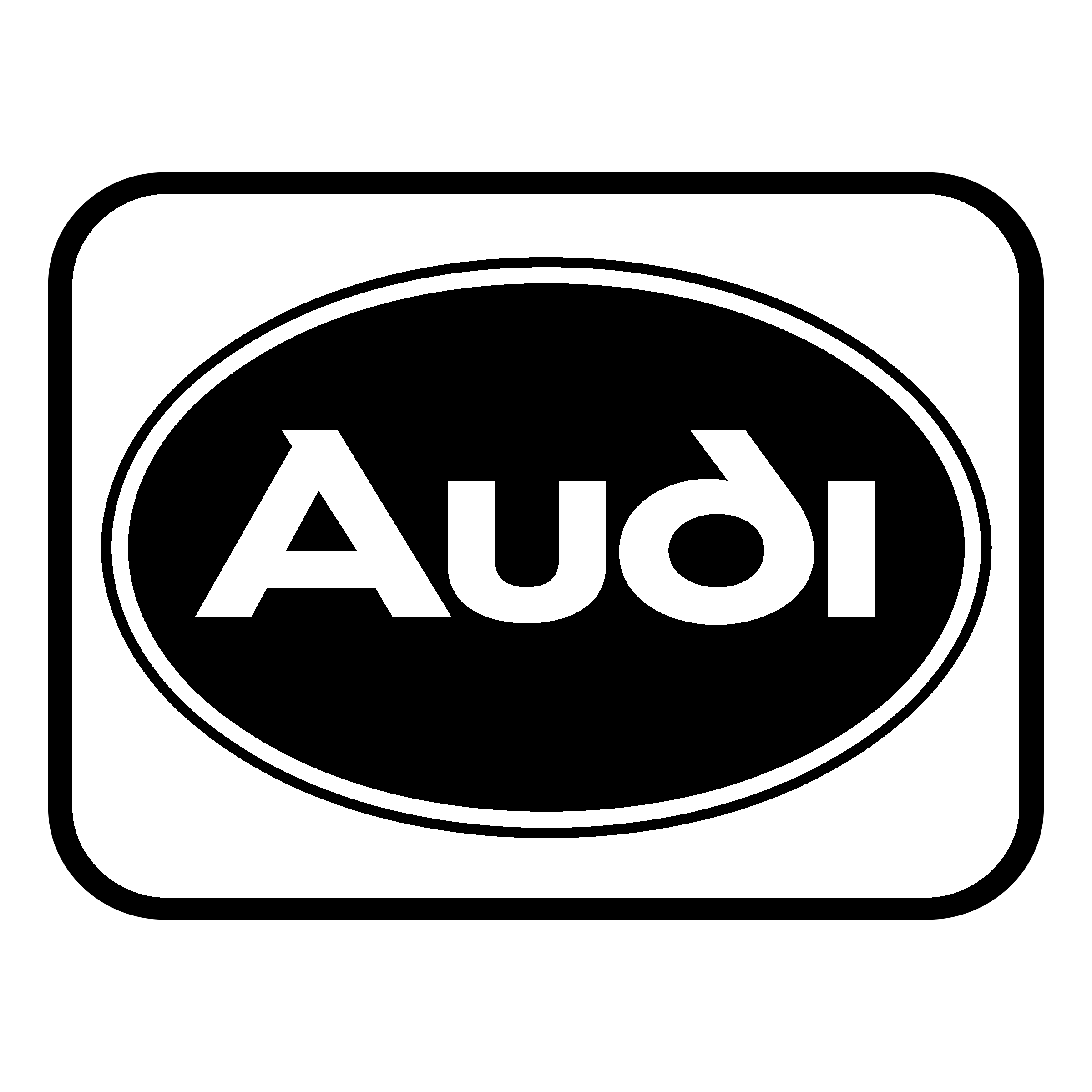Audi Logo black and white