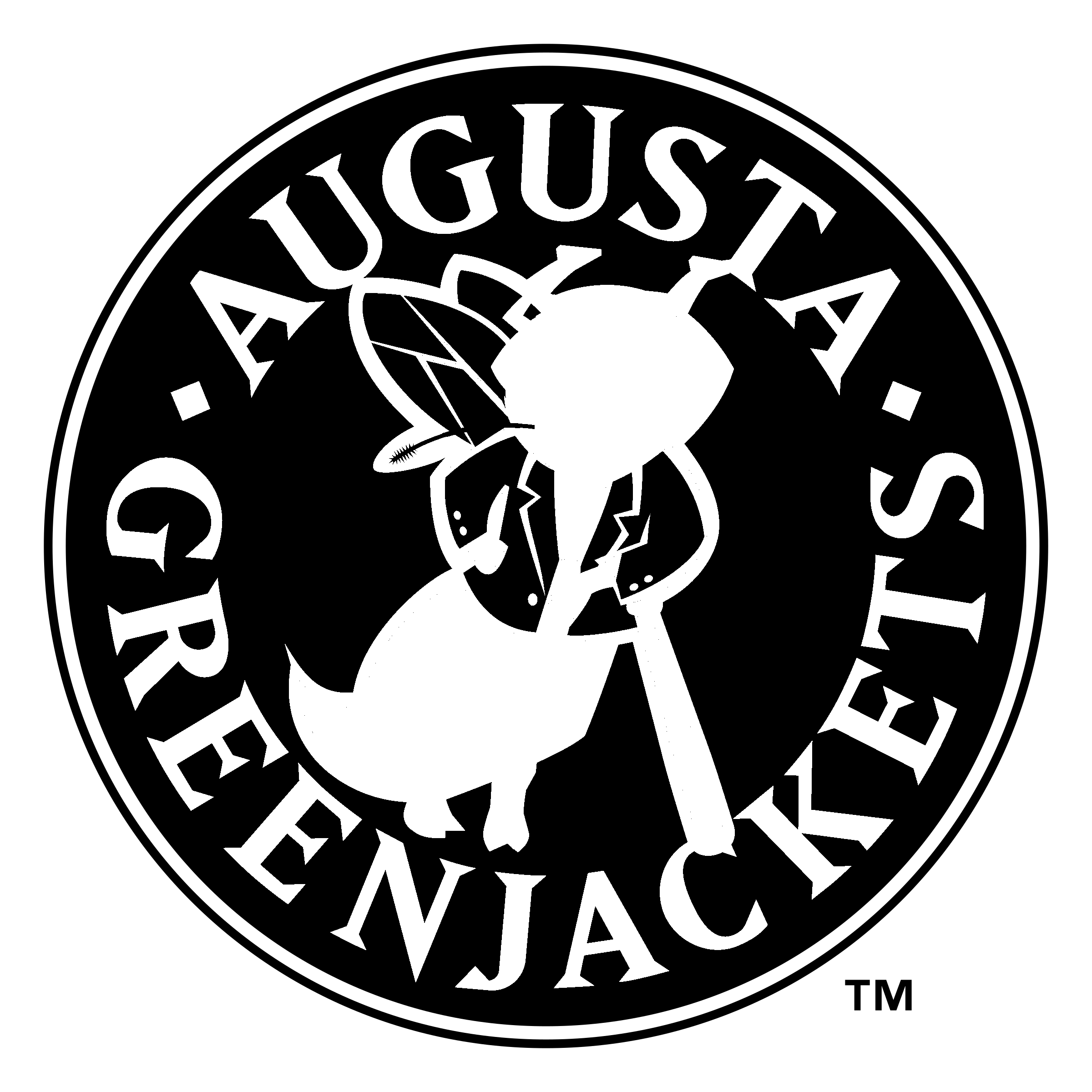 Augusta GreenJackets Logo black and white