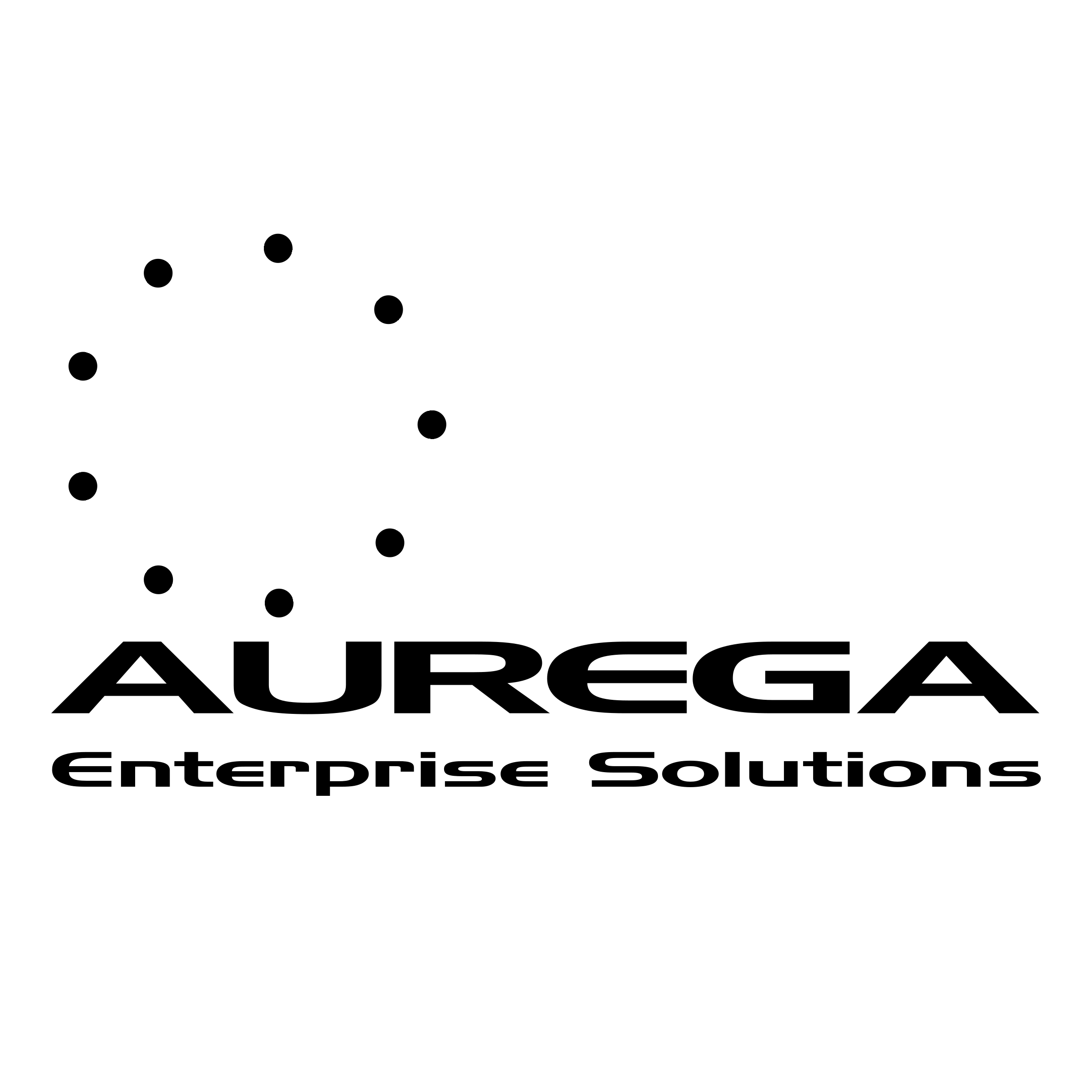 Aurega Logo black and white