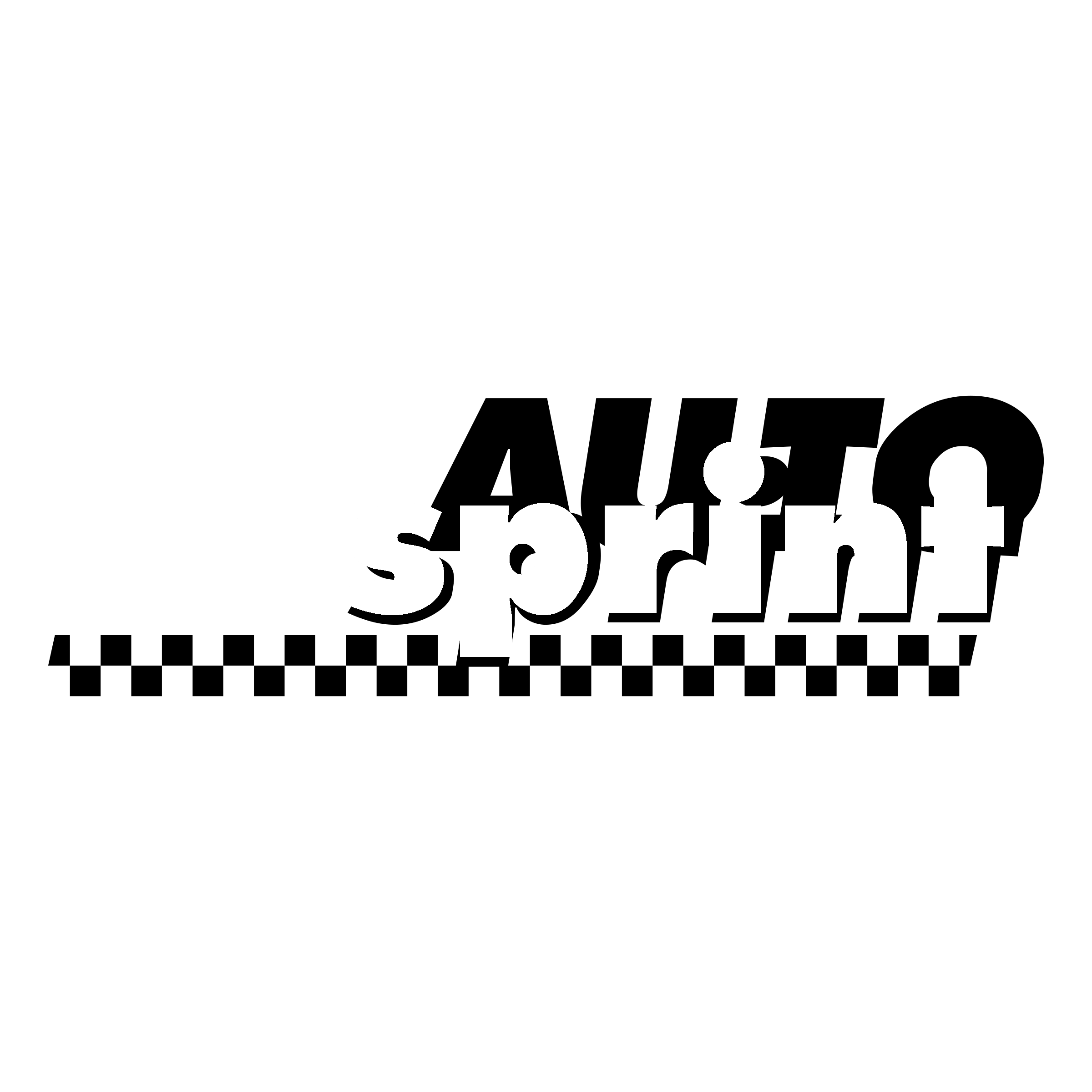 Auto Sprint Logo black and white