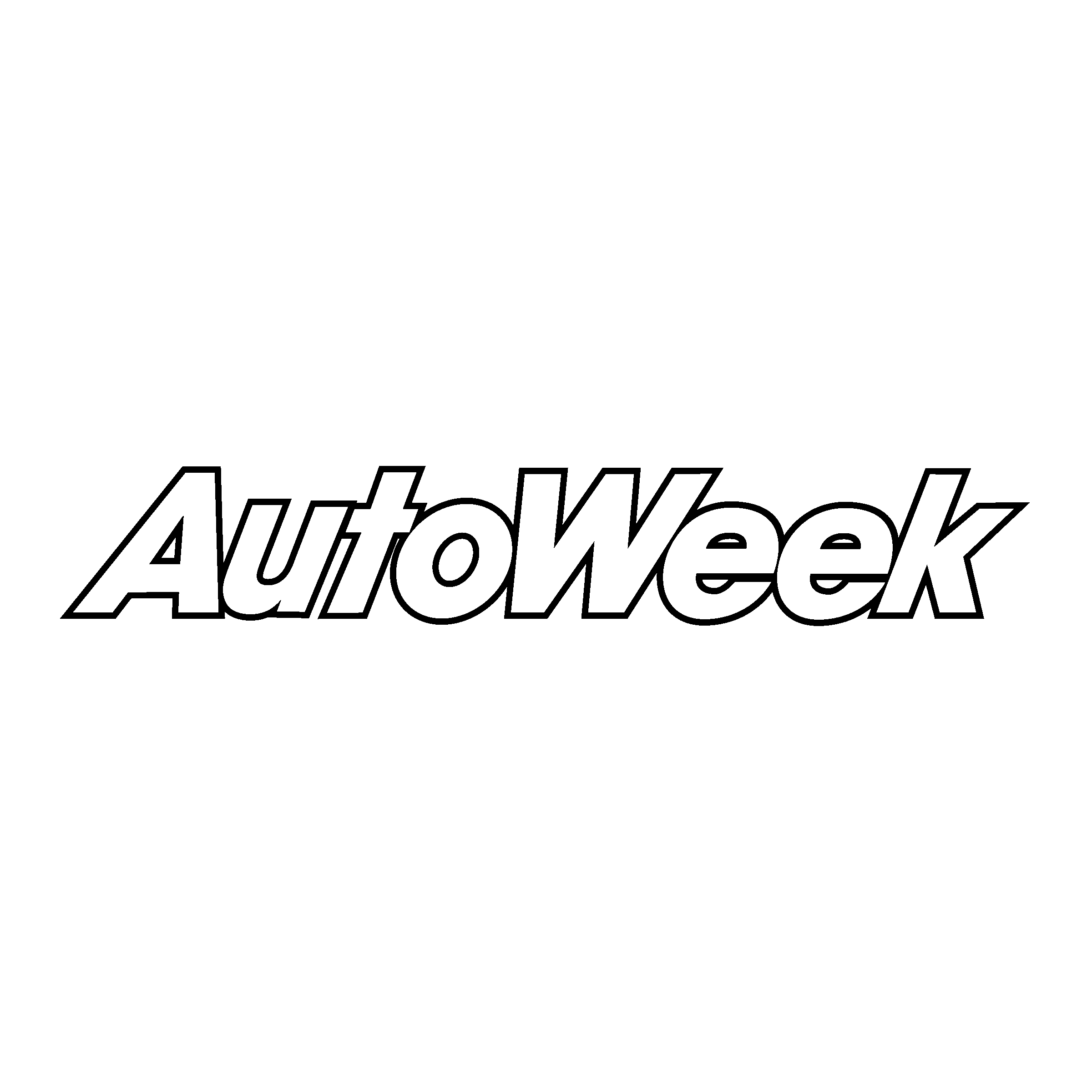 AutoWeek Logo black and white