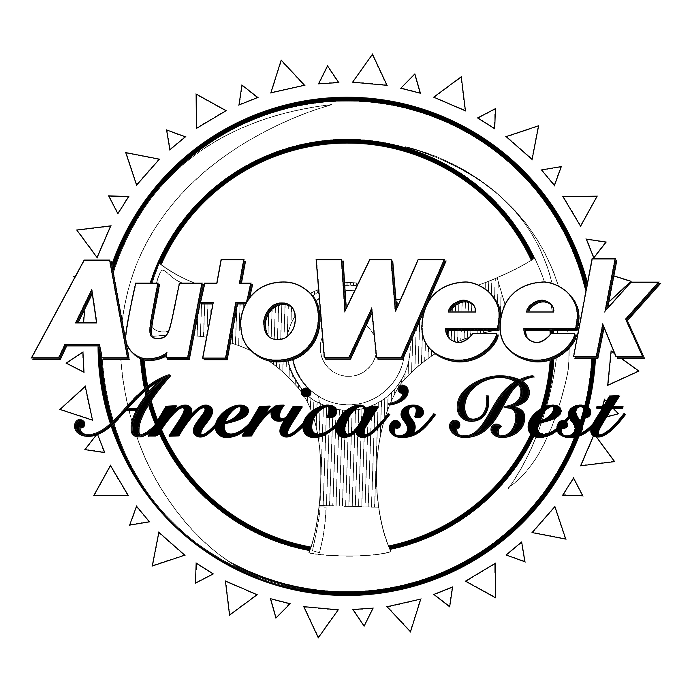 AutoWeek America's Best Logo black and white