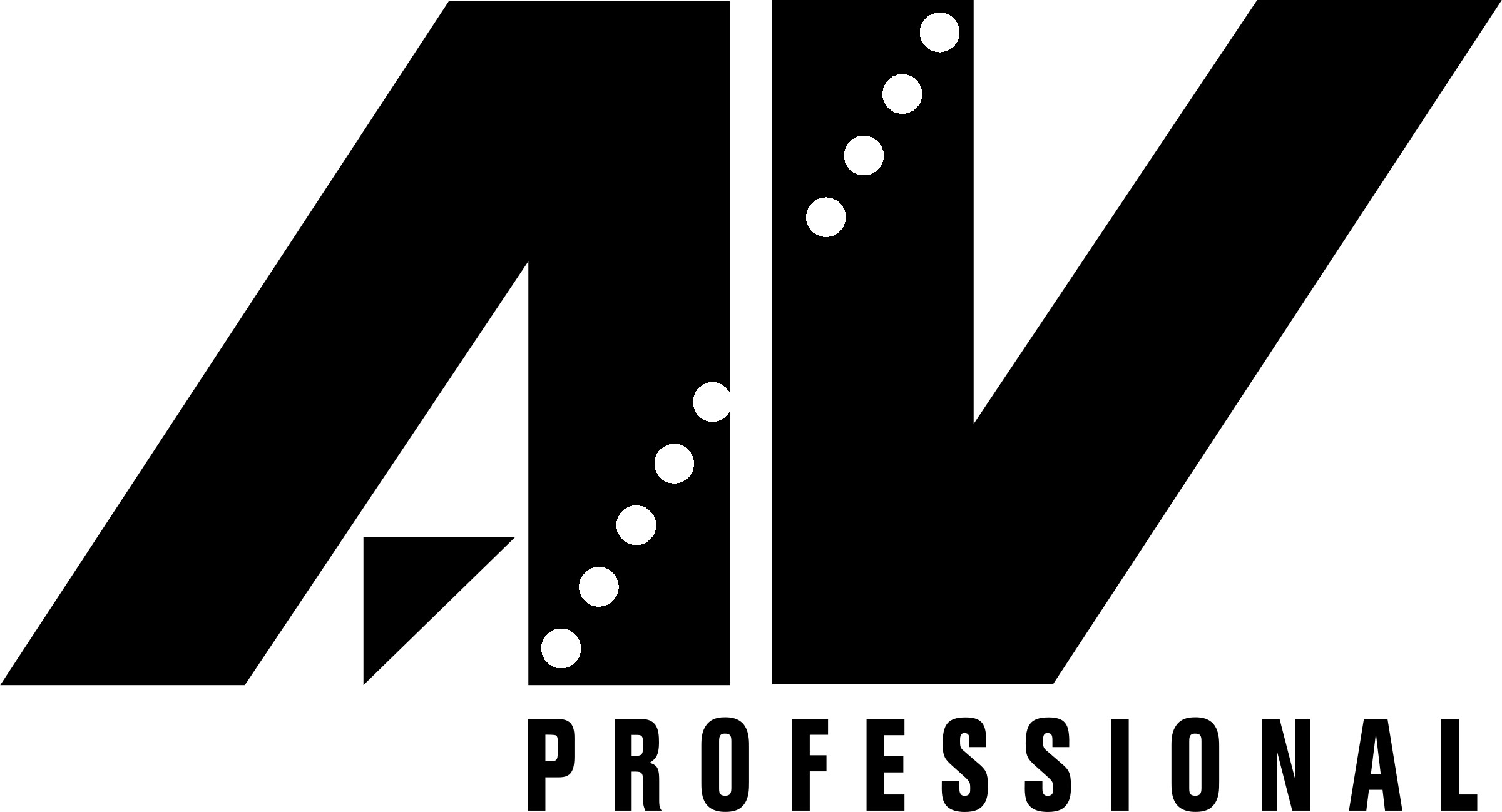 AV PROFESSIONAL Logo black and white