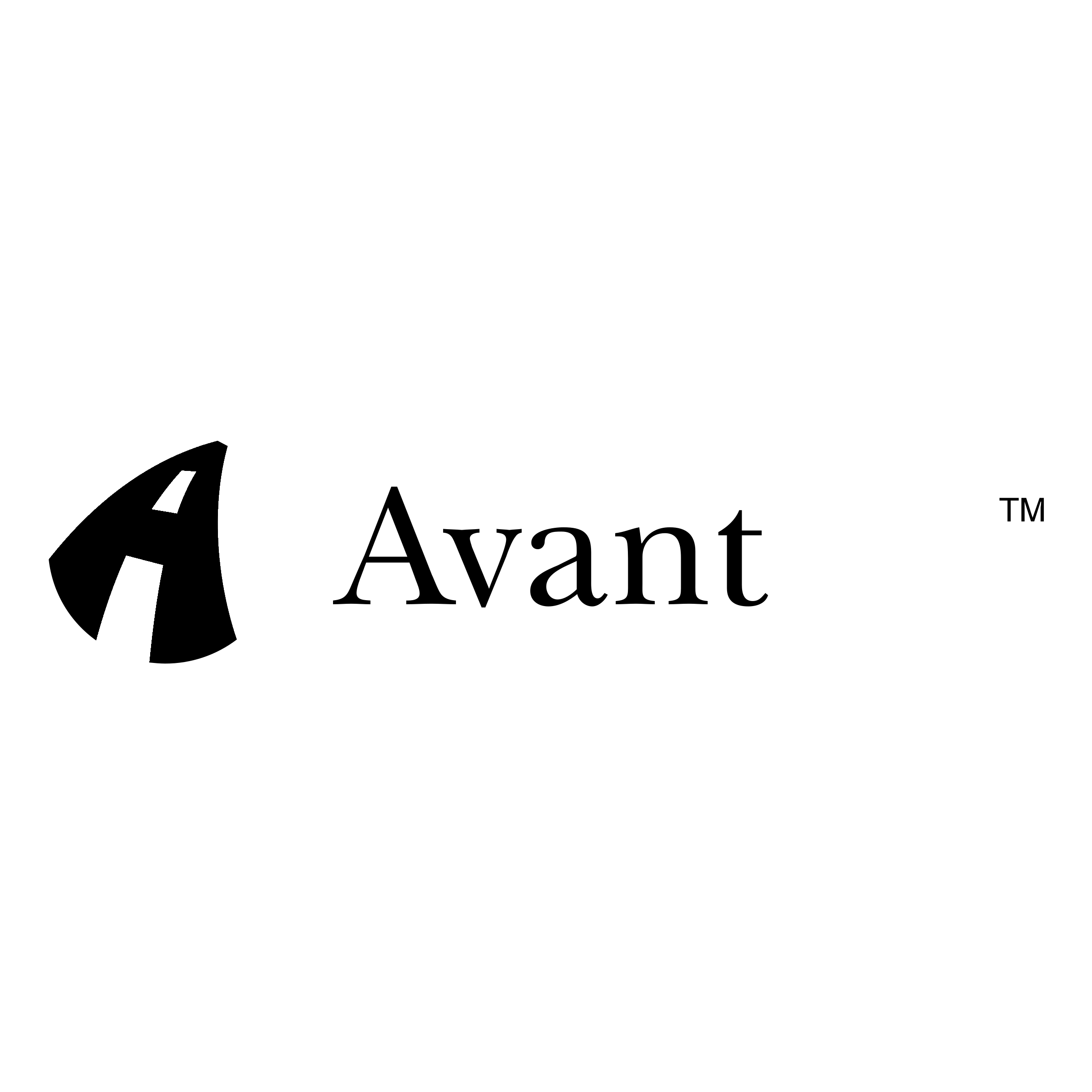 AvantGo Logo black and white