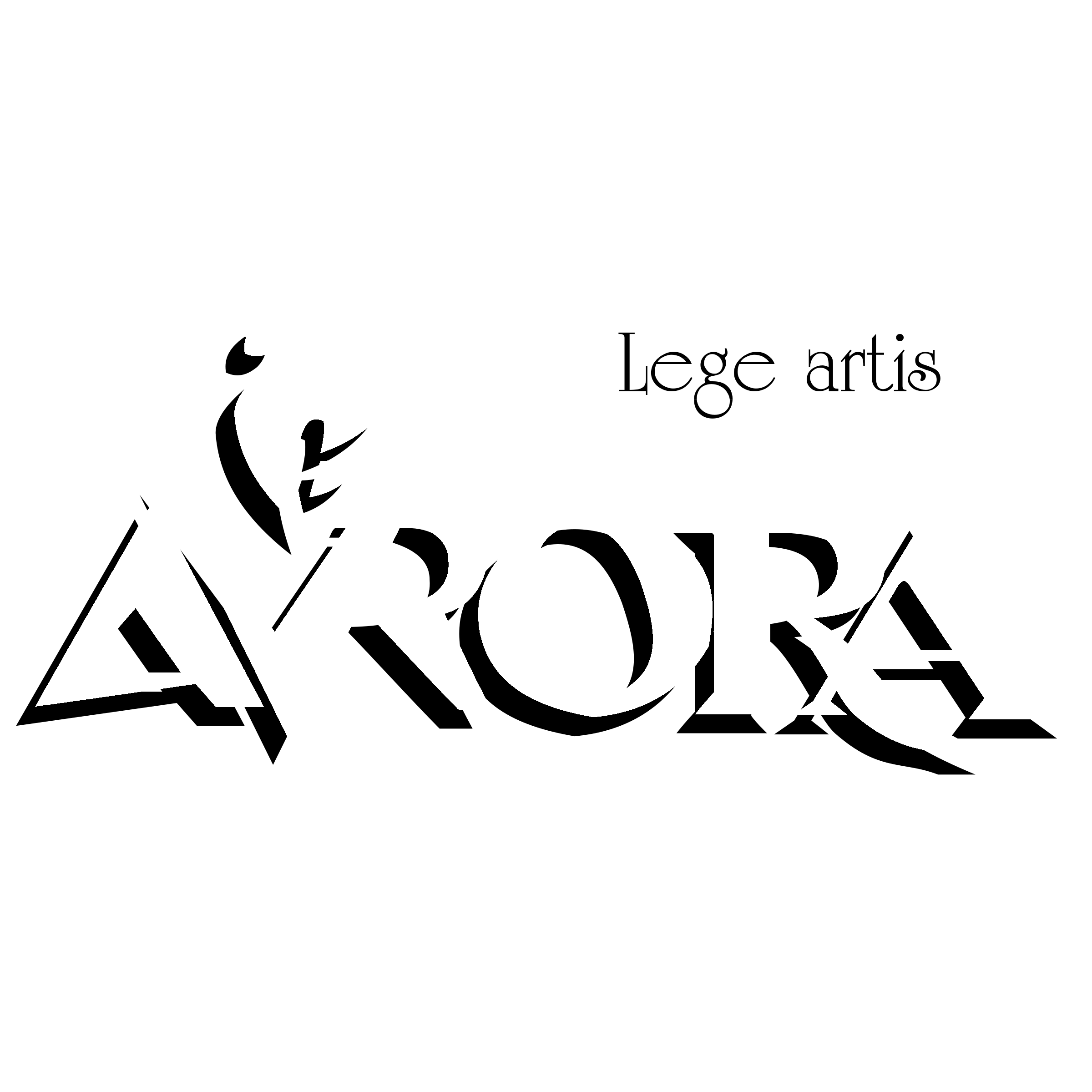Avrora Logo black and white